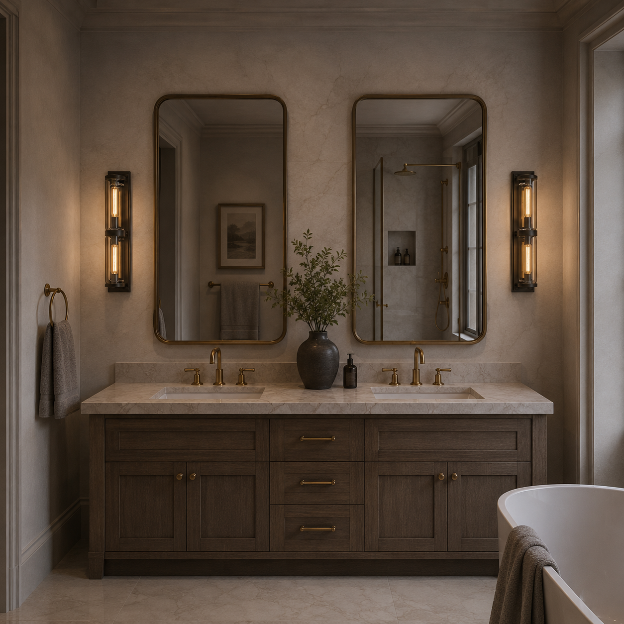 Savilent Round Linear Sconce