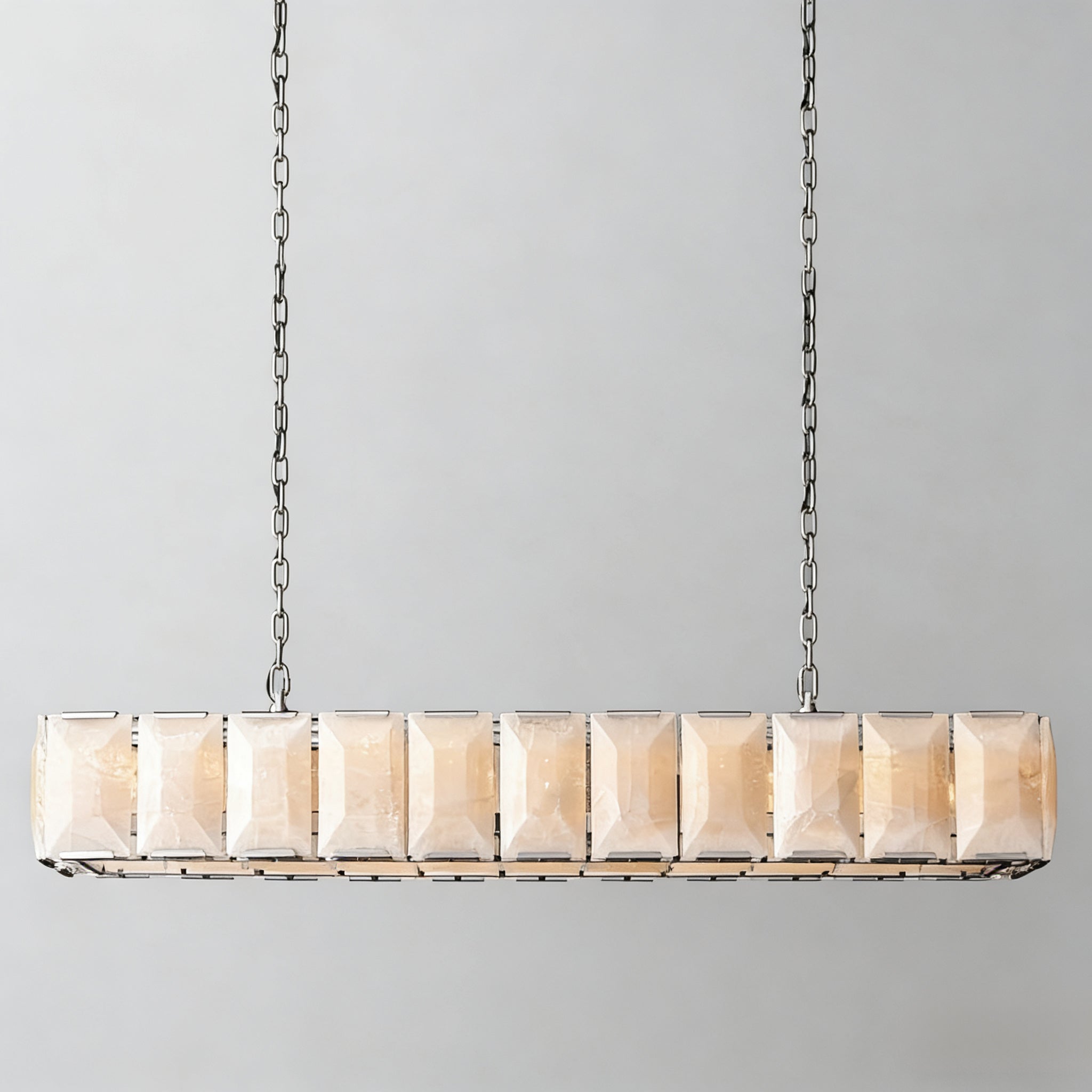 Harlowa Calcite Rectangular Chandelier
