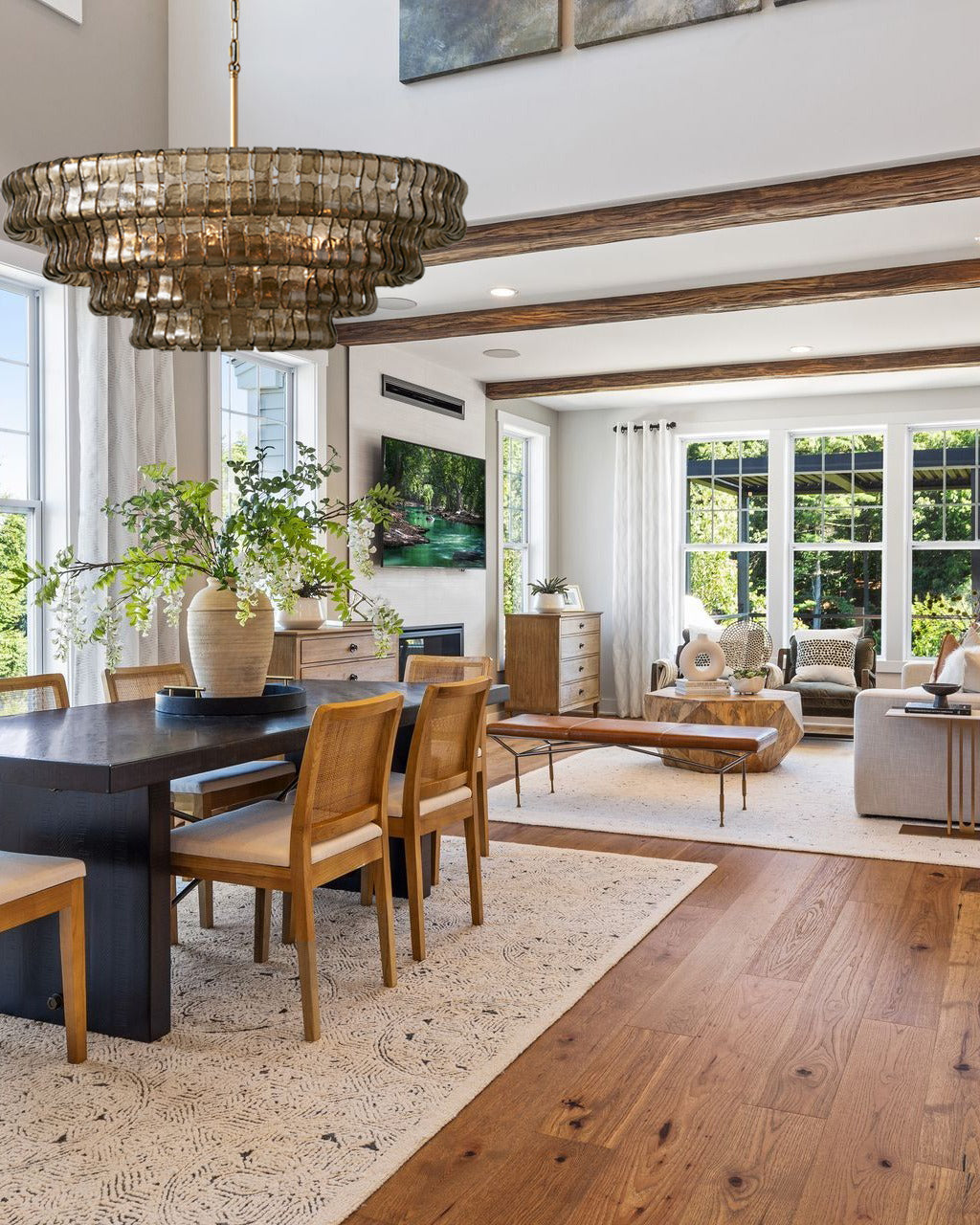 Ghiaccio Smoke Class Round Chandelier 24"36"48"60"