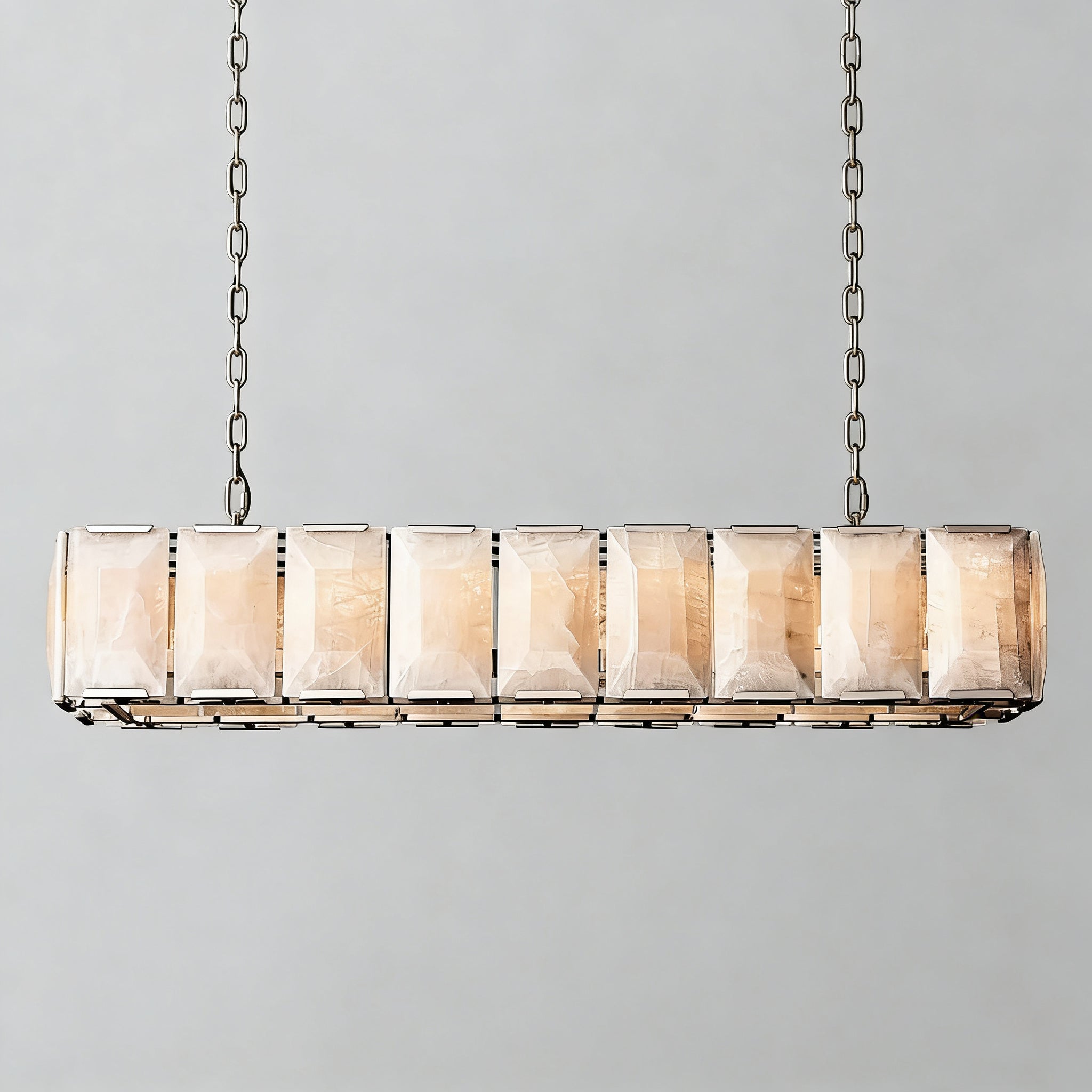 Harlowa Calcite Rectangular Chandelier