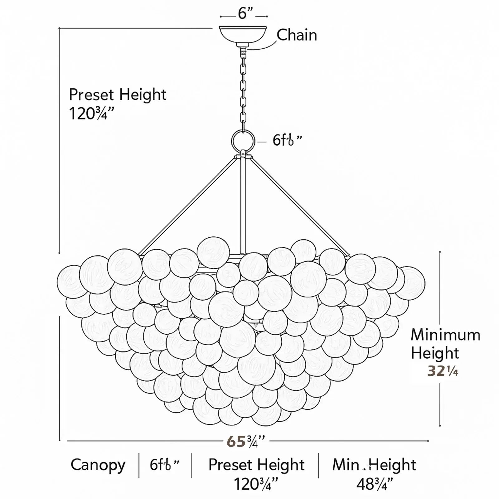 FALIA ROUND CHANDELIER