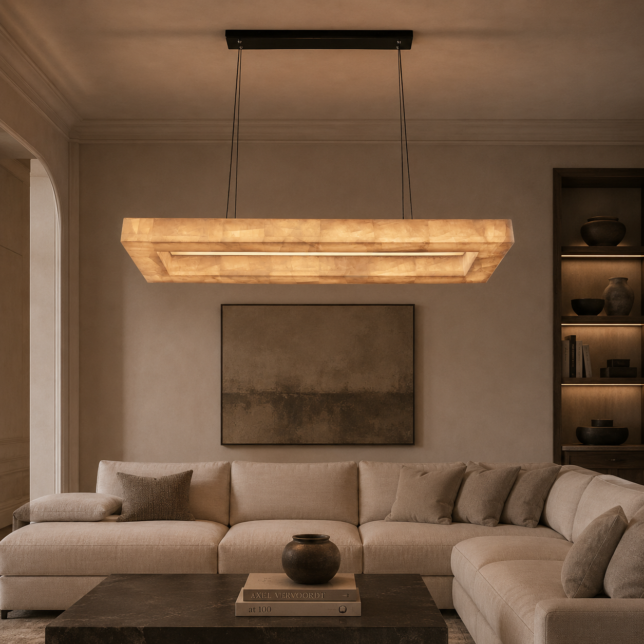 Livage Lueur Rectangular Chandelier