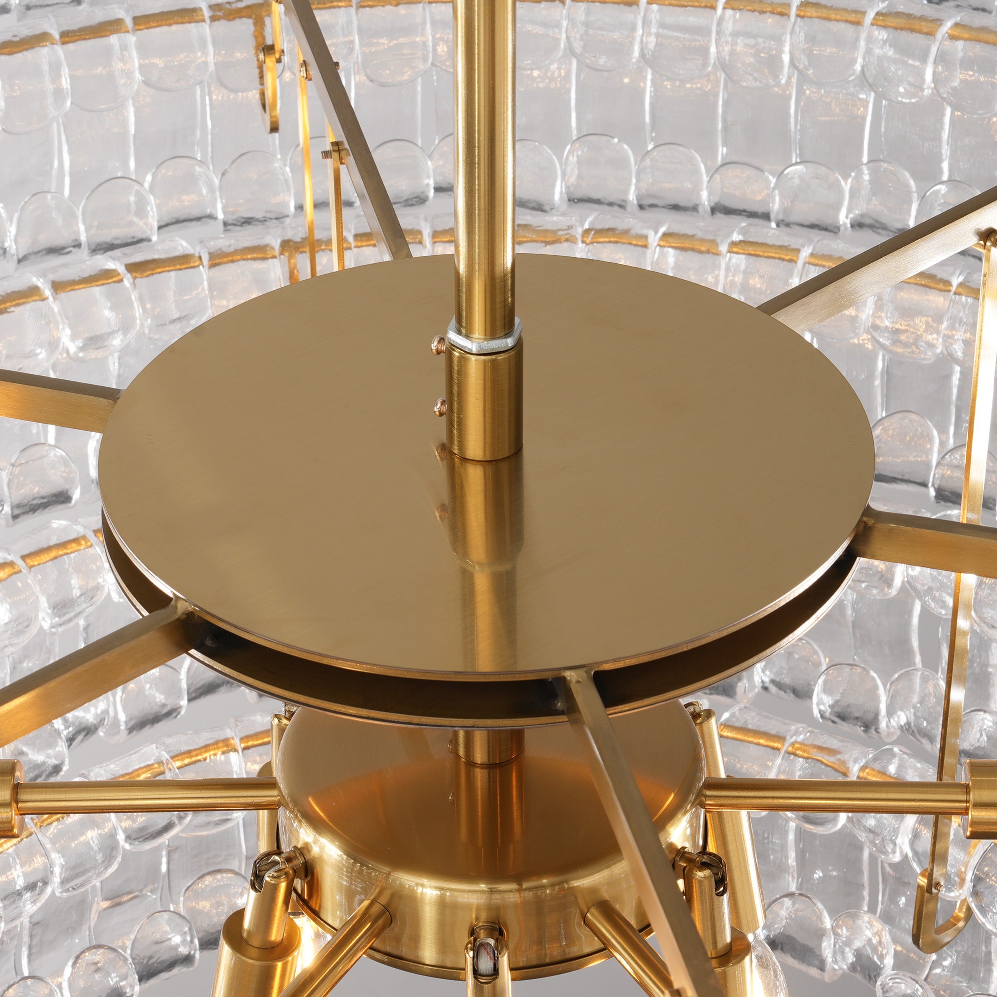 Ghiaccio Smoke Class Round Chandelier 24"36"48"60"