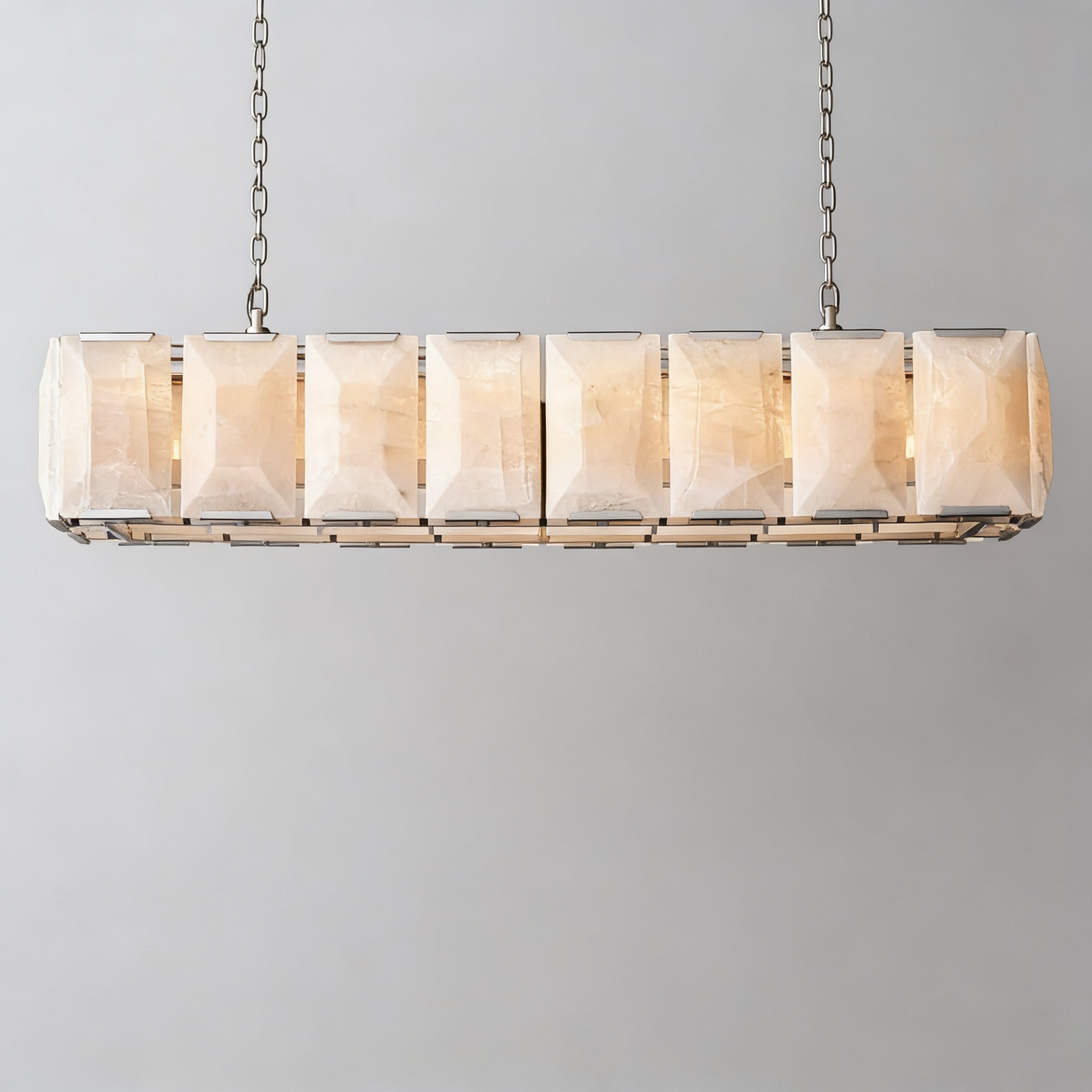 Harlowa Calcite Rectangular Chandelier