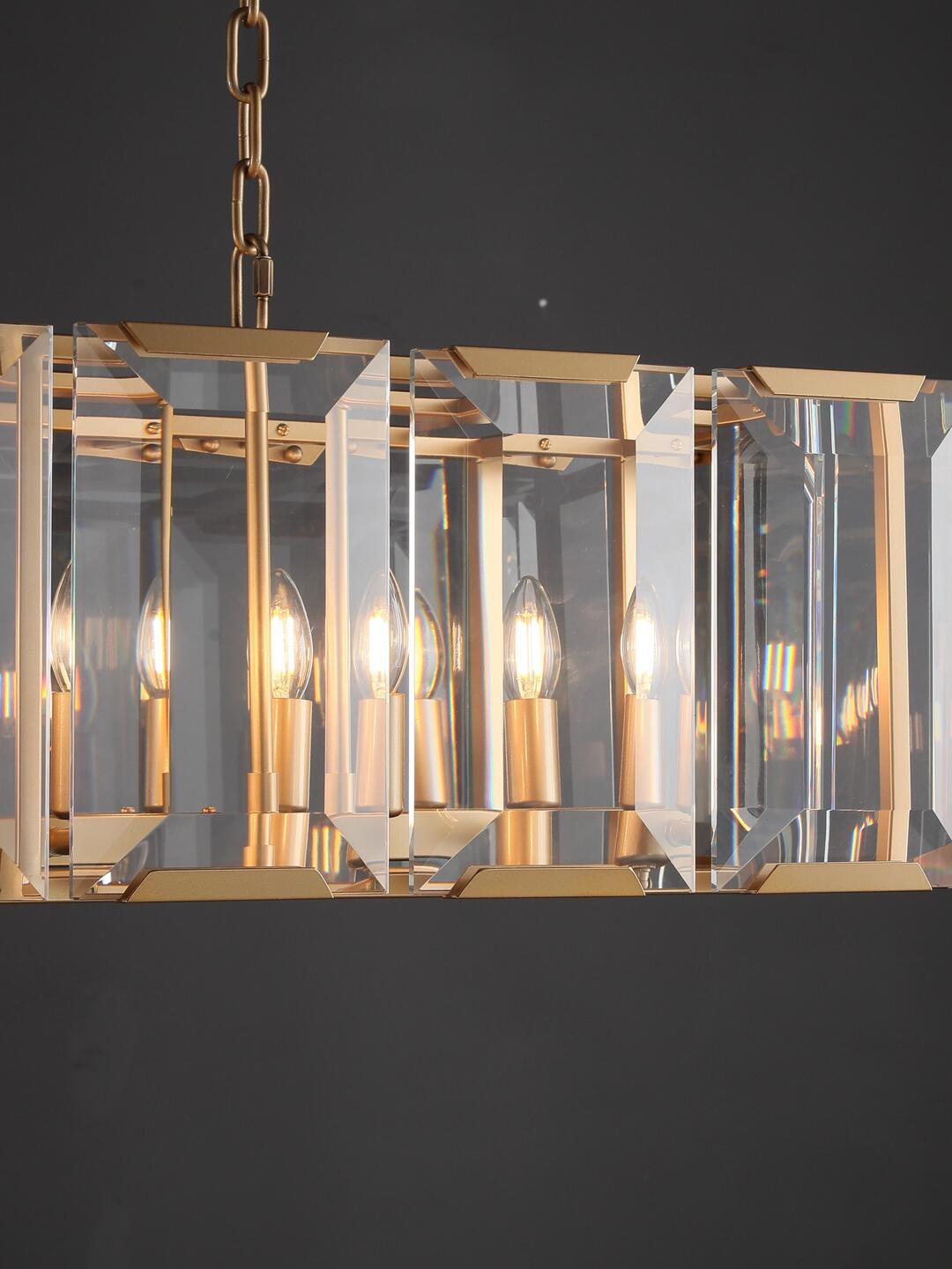 Harlowa Crystal Rectangular Chandelier