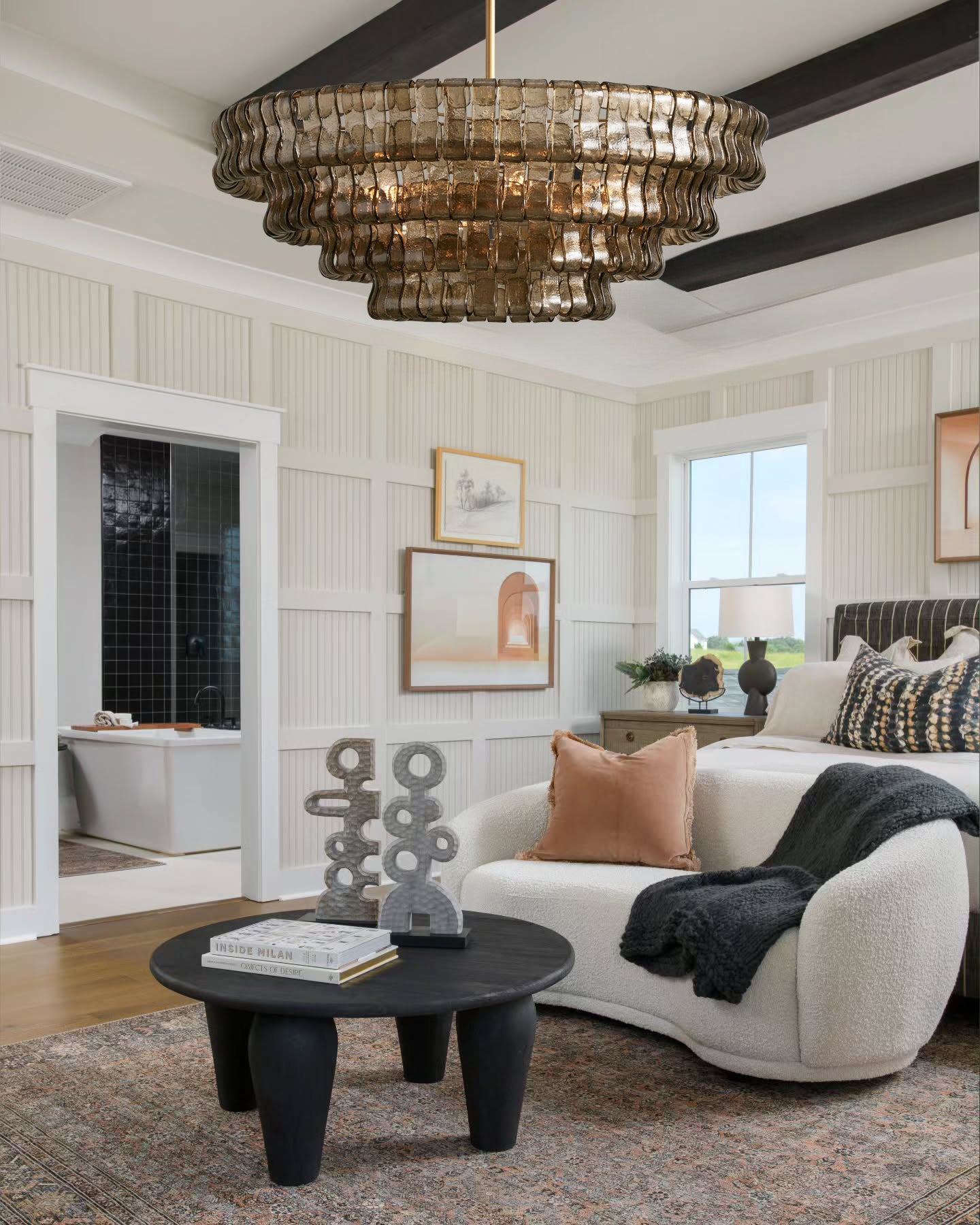 Ghiaccio Smoke Class Round Chandelier 24"36"48"60"