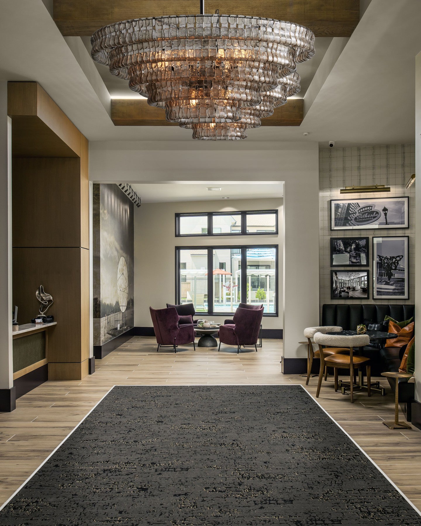 Ghiaccio Smoke Class Round Chandelier 24"36"48"60"