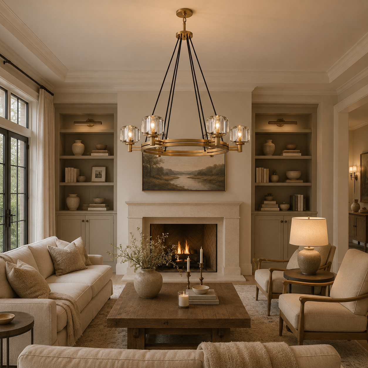 Demaretish Round Chandelier