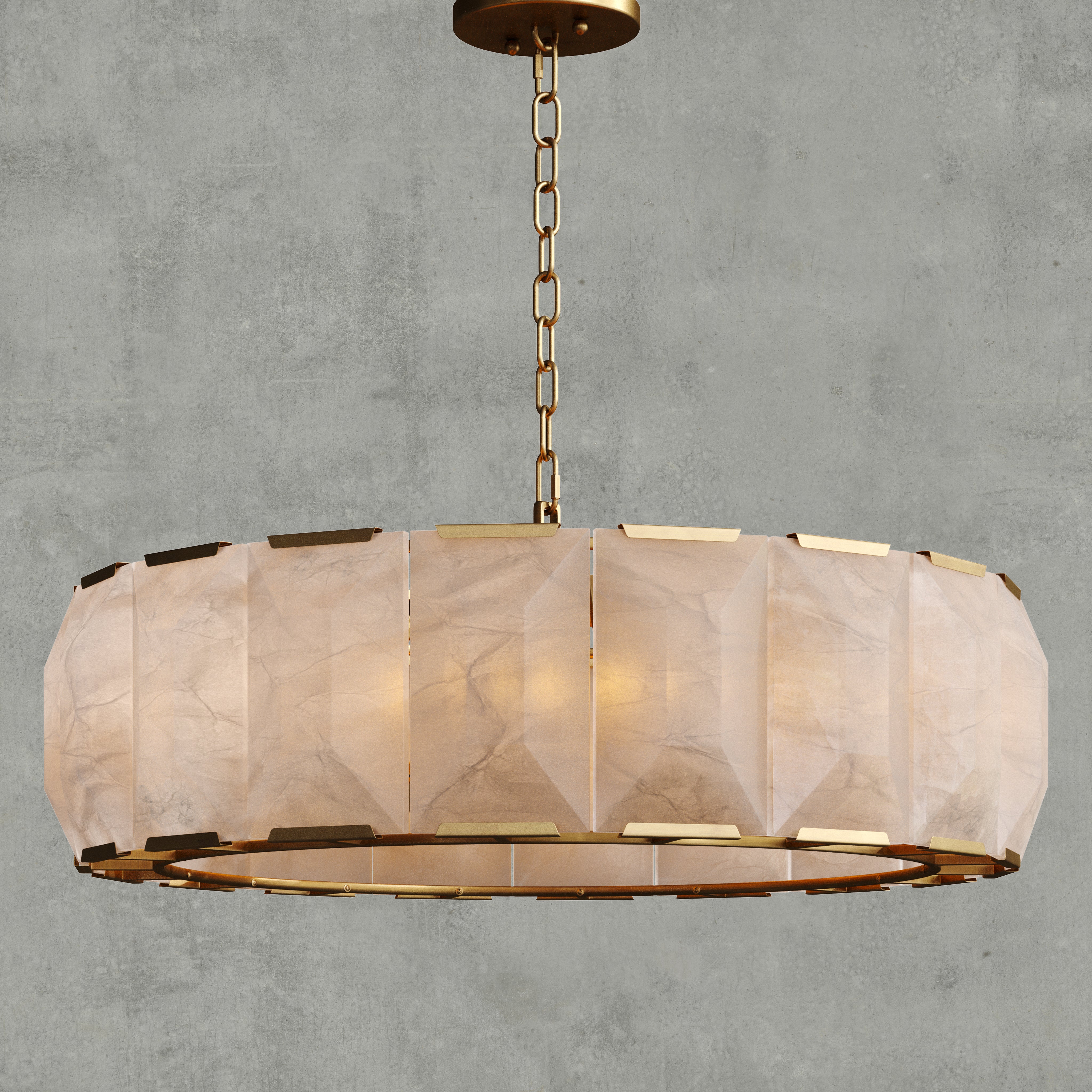 MARLOW CALCITE ROUND CHANDELIER