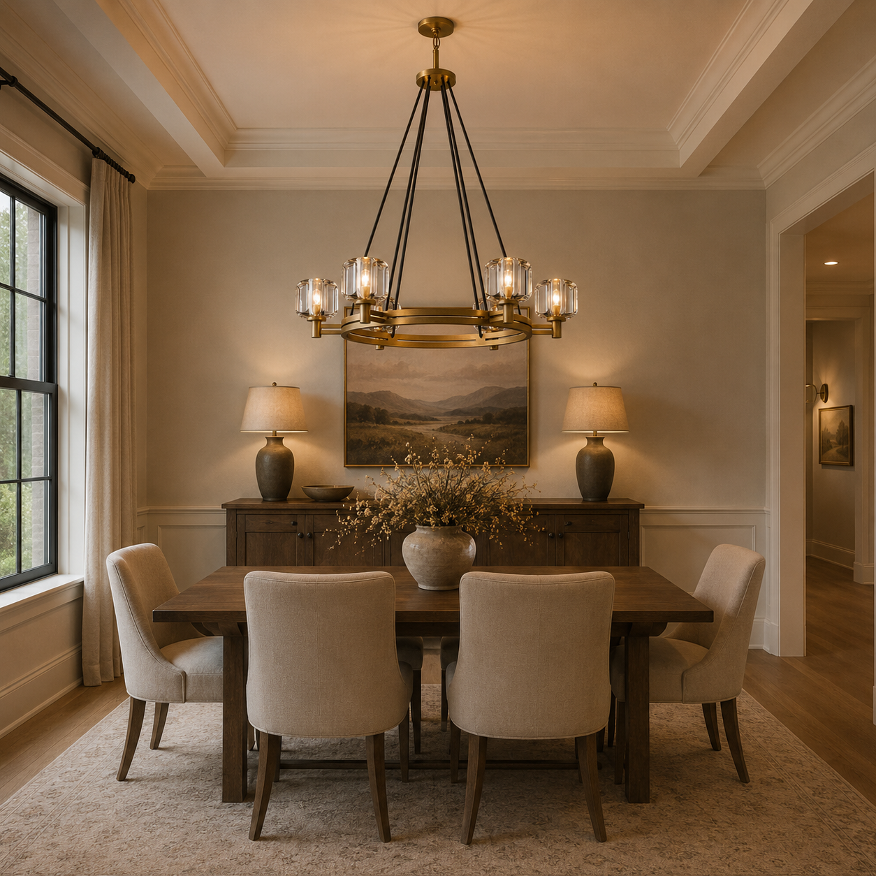 Demaretish Round Chandelier