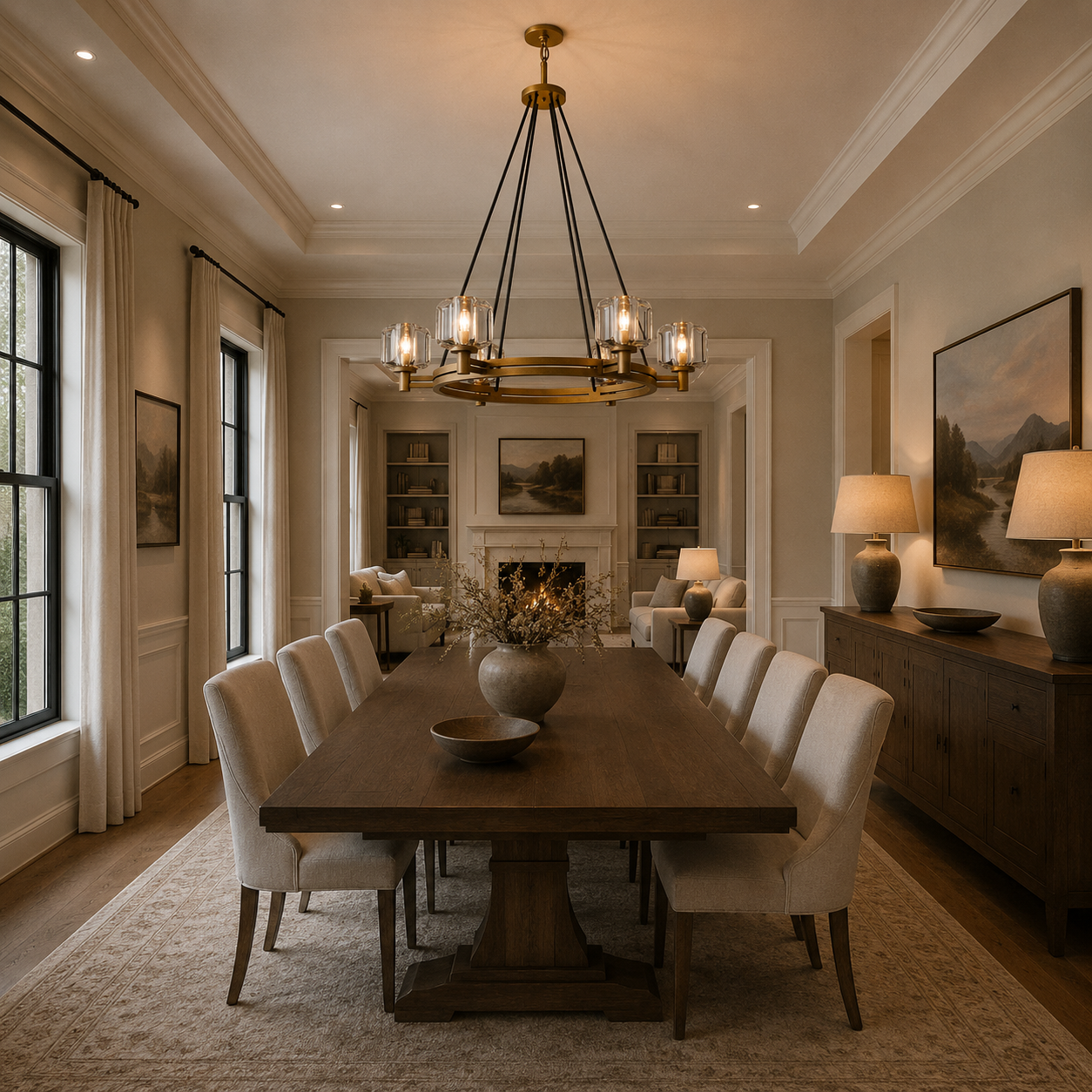 Demaretish Round Chandelier