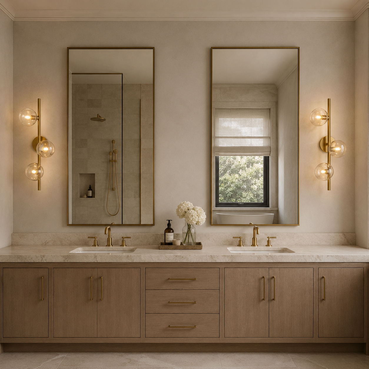 Bubbal Clear/Smoke Glass Cascade Sconce