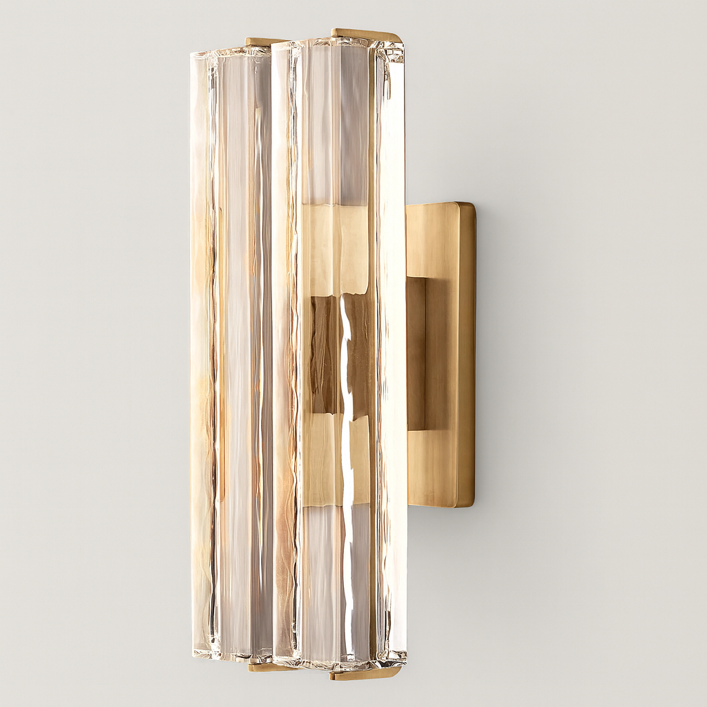 Audubond Crystal Double Sconce