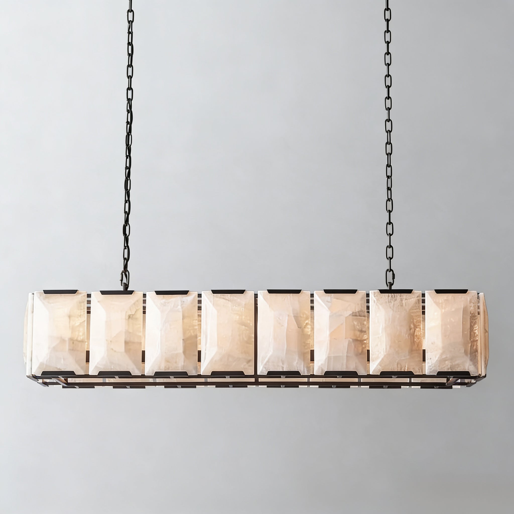 Harlowa Calcite Rectangular Chandelier