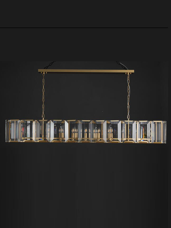 Harlowa Crystal Rectangular Chandelier