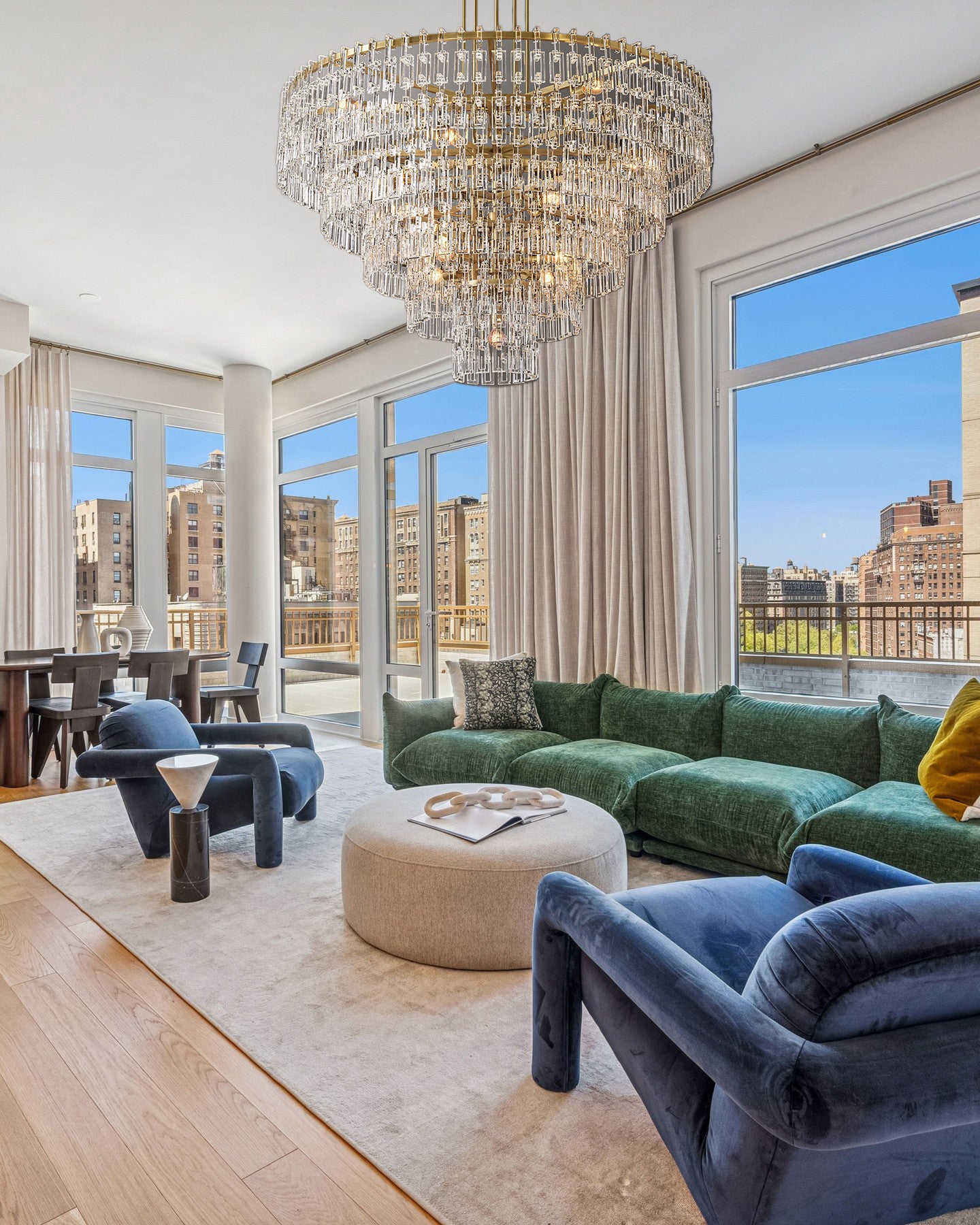 Marignane Tiered Round Crystal Chandelier 37″ 49″ 61″