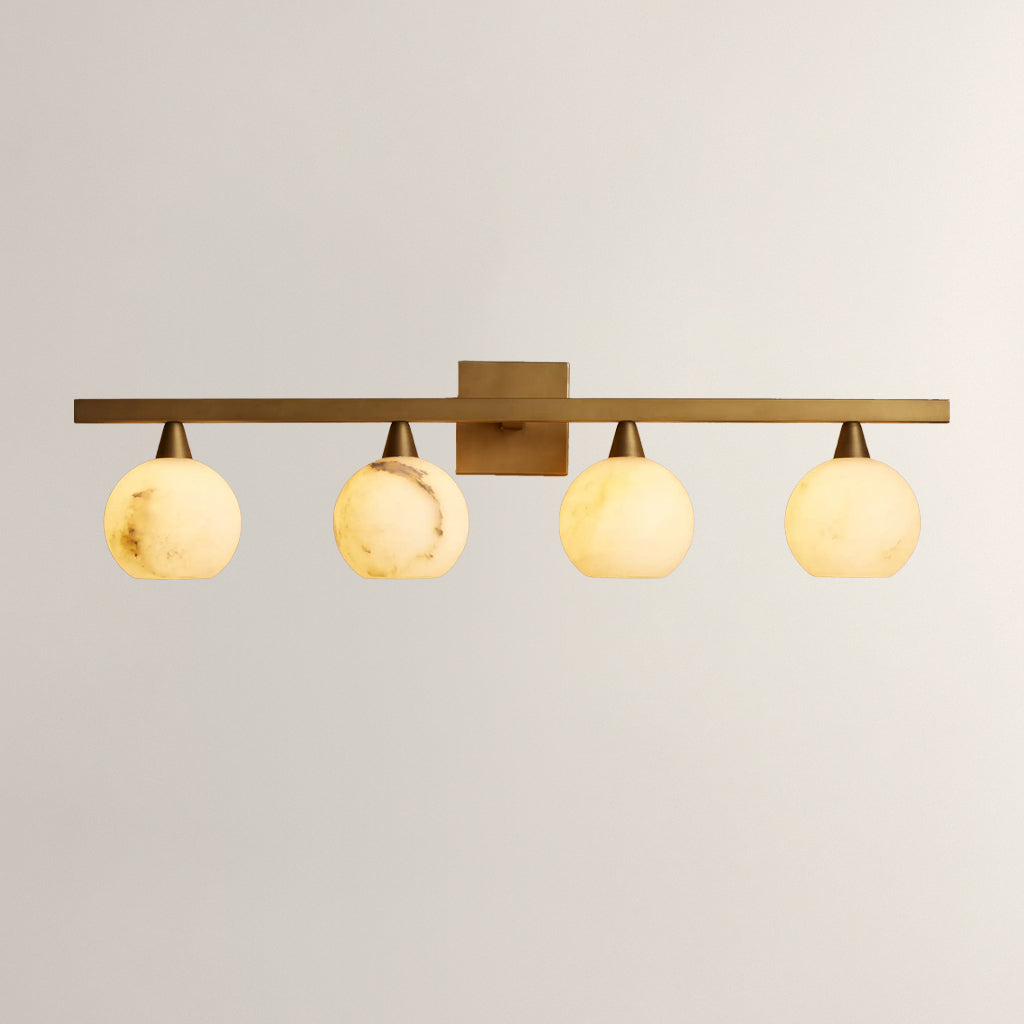 Arica 4-Light Bathroom Alabaster Sconce