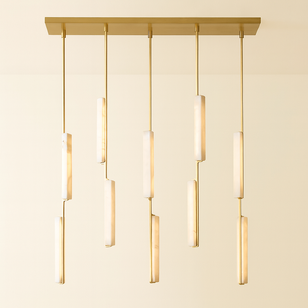 Budubon Alabaster Linear Chandelier