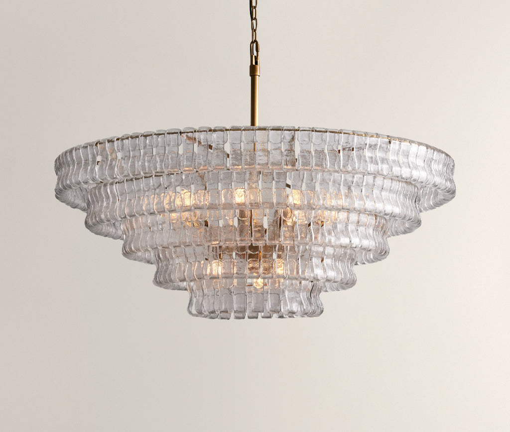 Ghiaccio Smoke Class Round Chandelier 24"36"48"60"