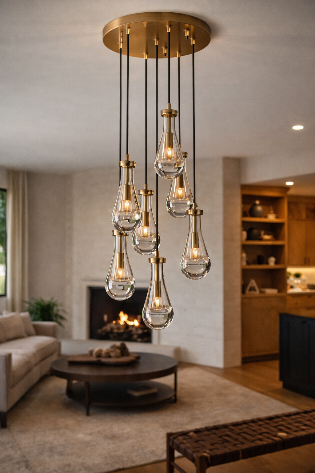 Rainy Round Chandelier