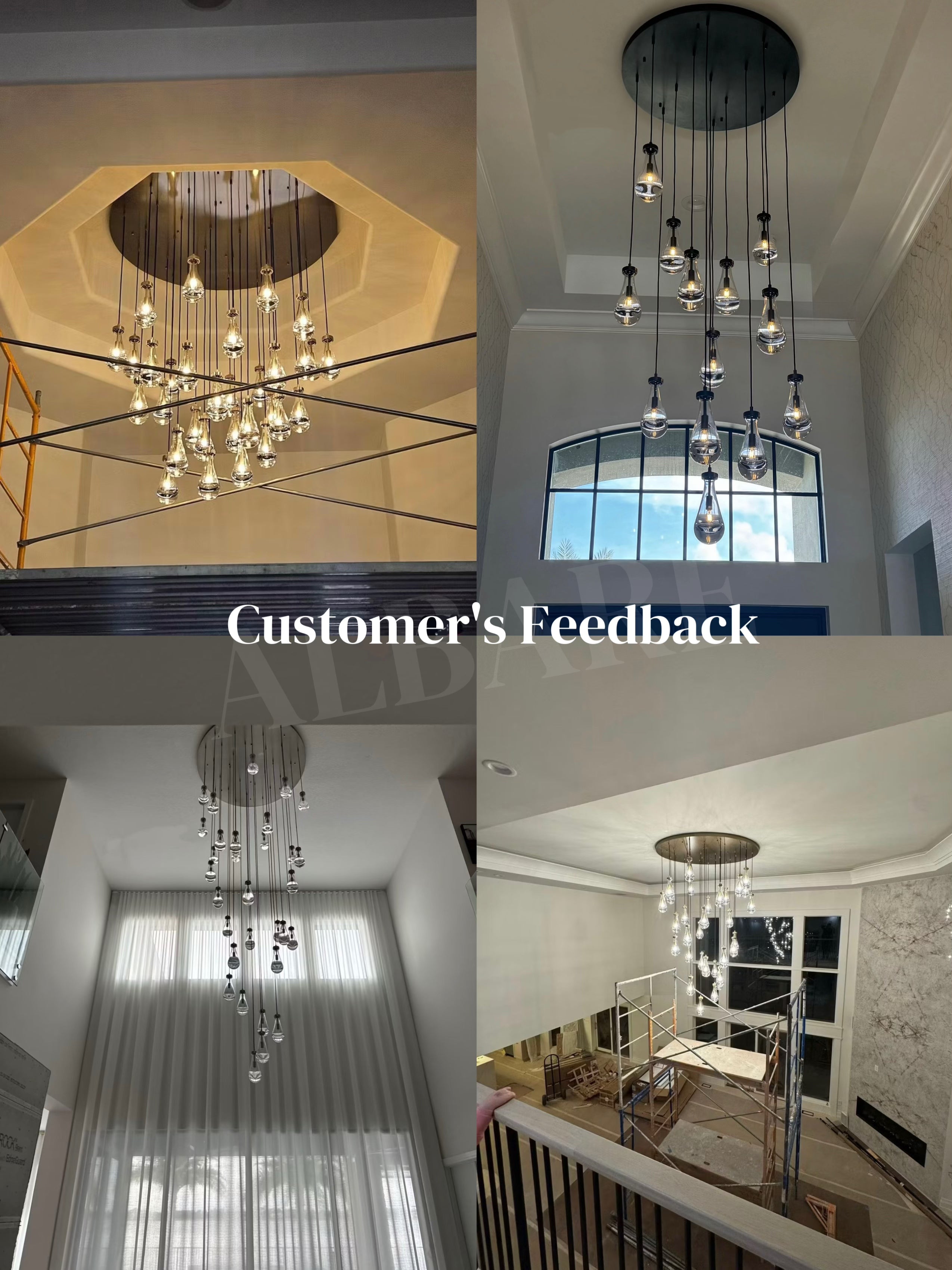 Rainy Round Chandelier