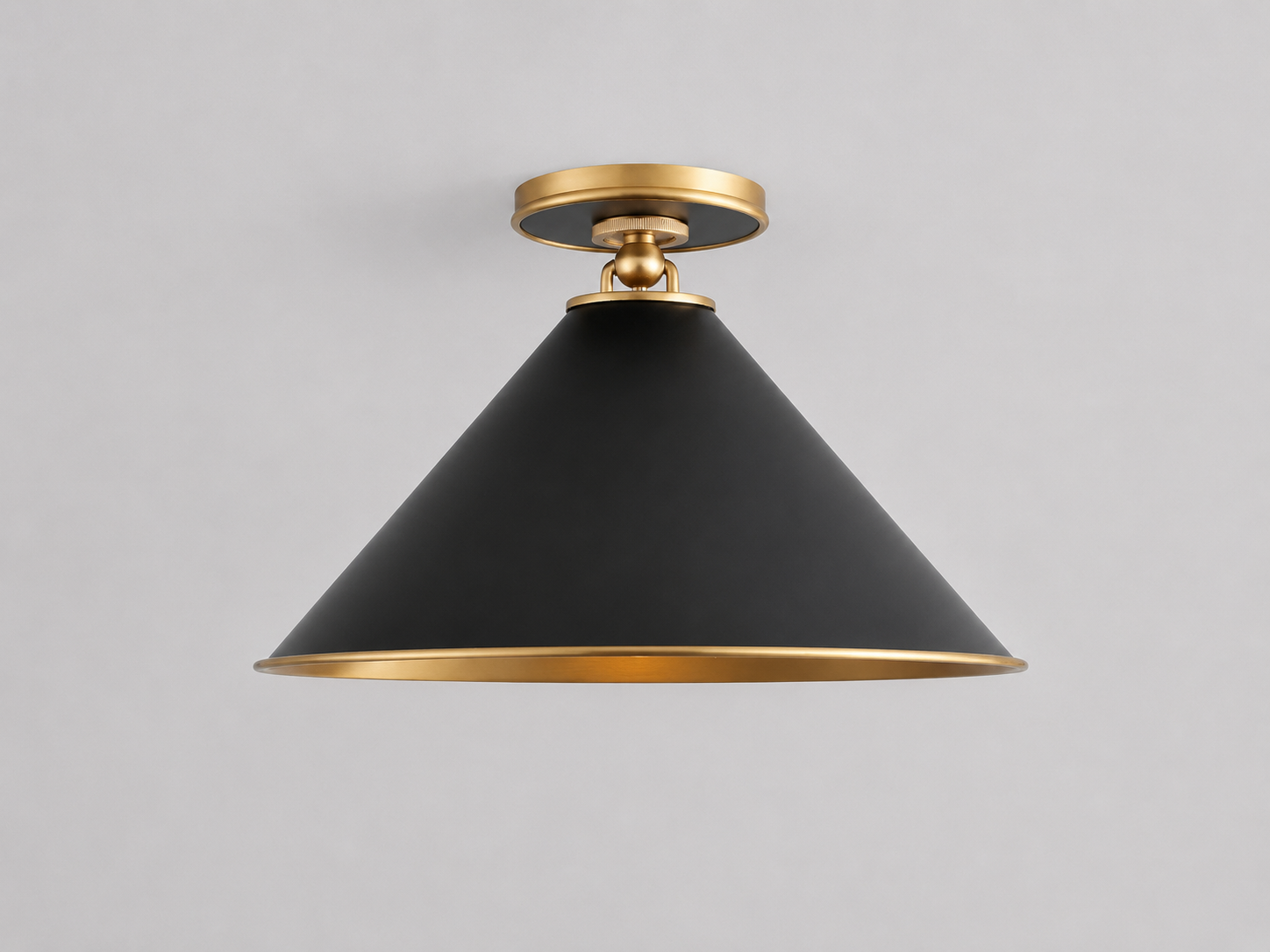 Arno Small Flush Mount in Black