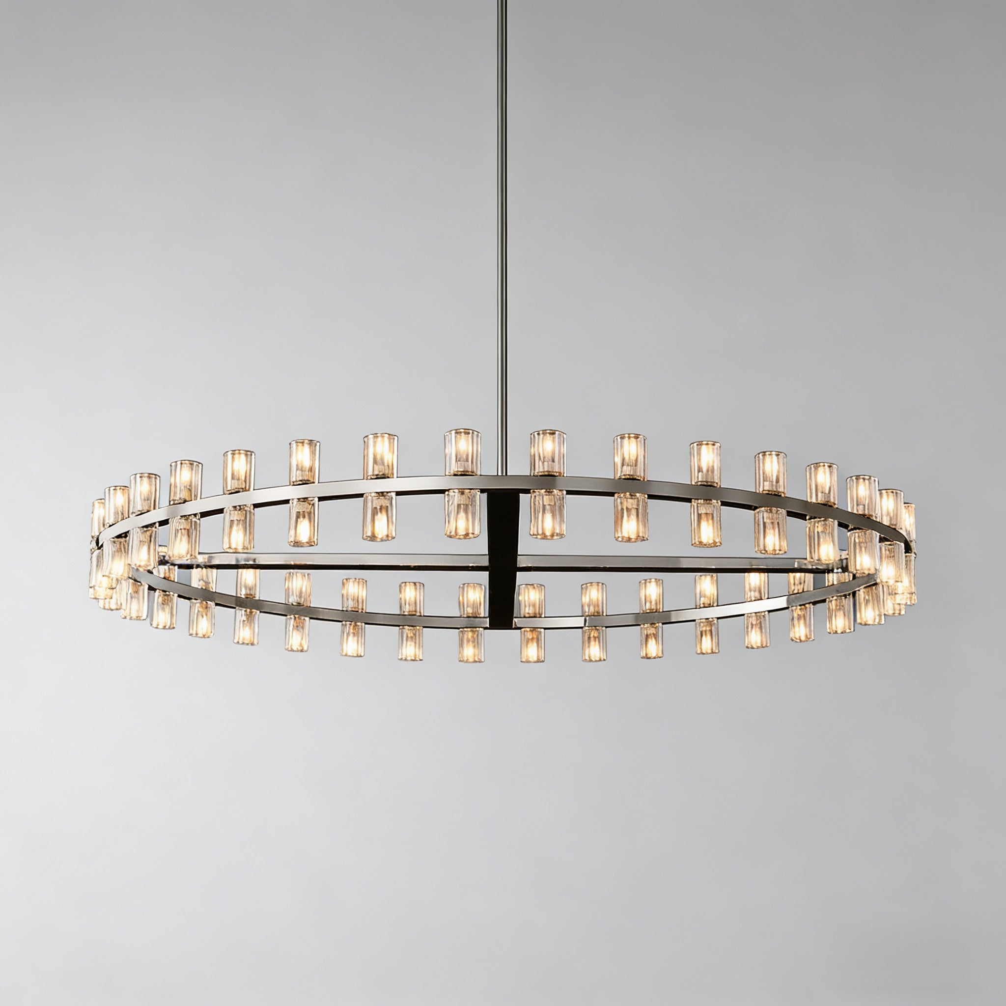 Arcachone LED Round Wagon Wheel Chandelier
