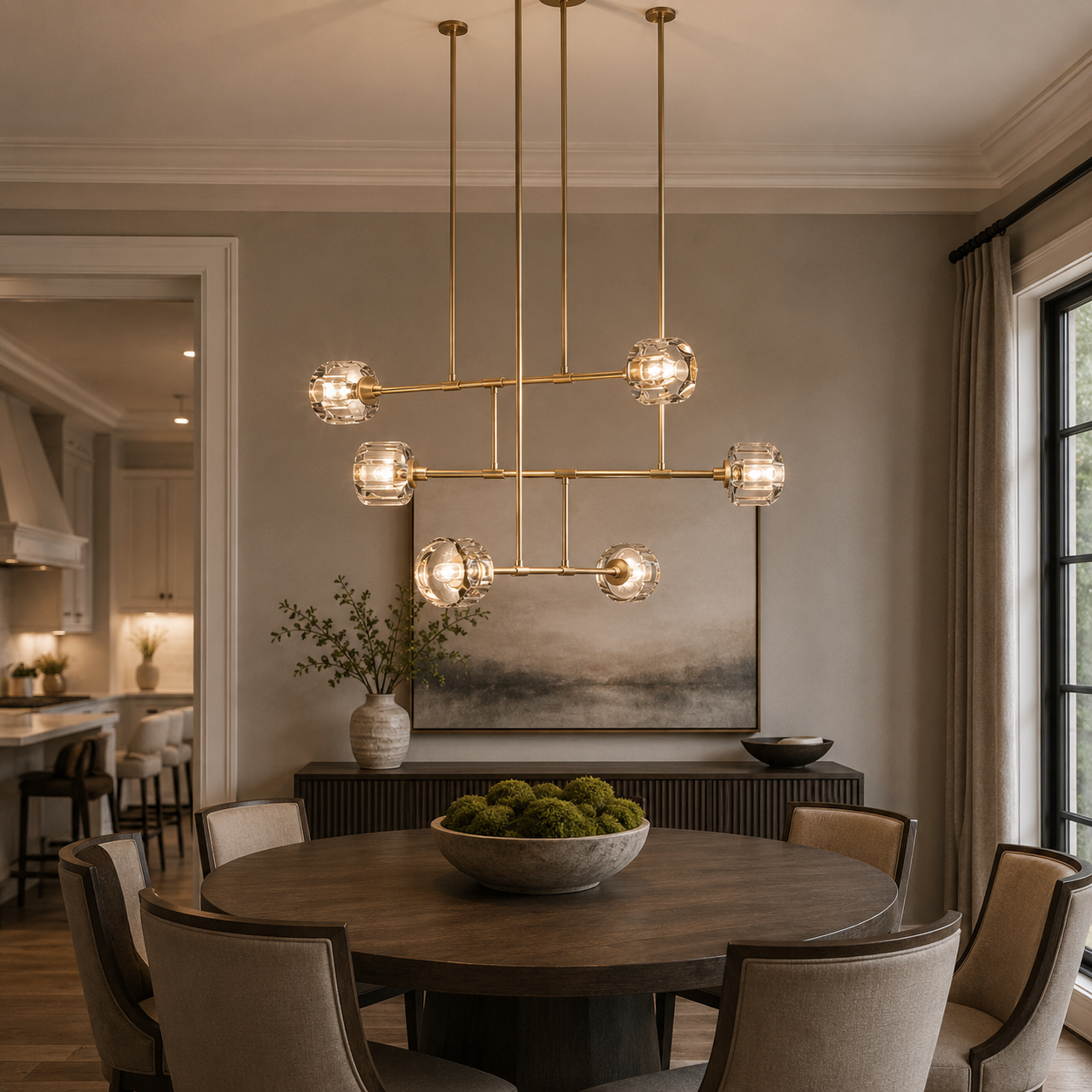 Demaretish Mobile Round Chandelier