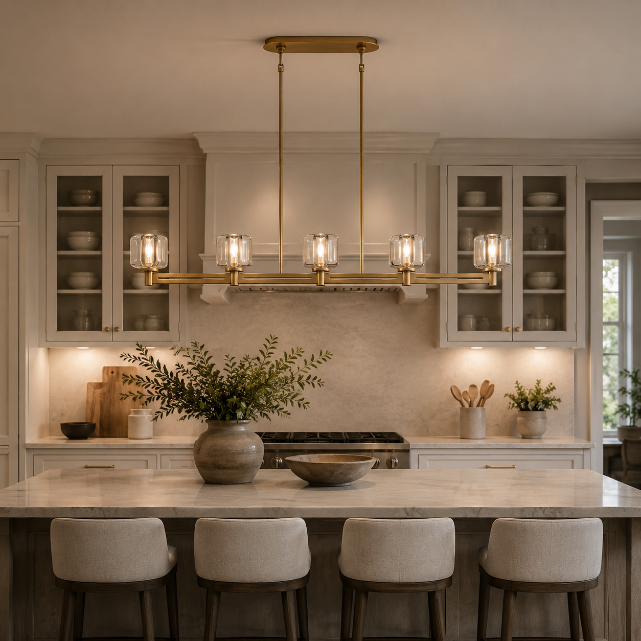 Demaretish Linear Chandelier