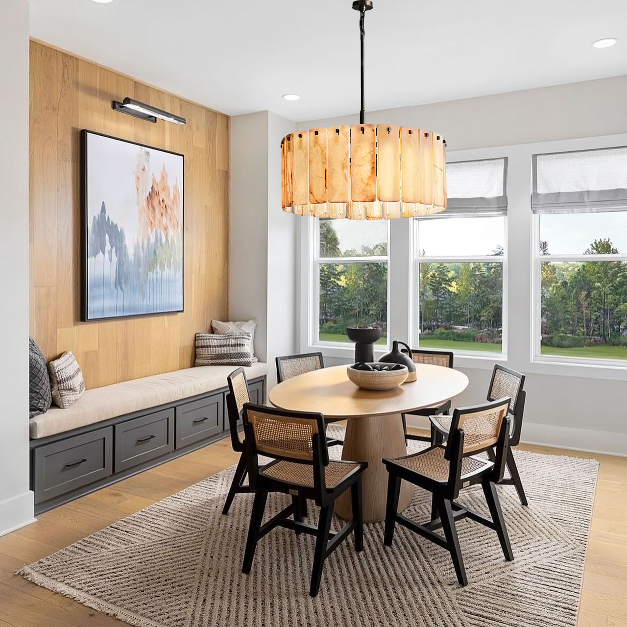 Calamettea Onyx Round Chandelier