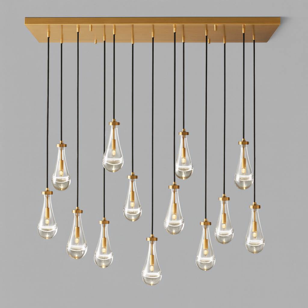 Rainy Rectangular Chandelier