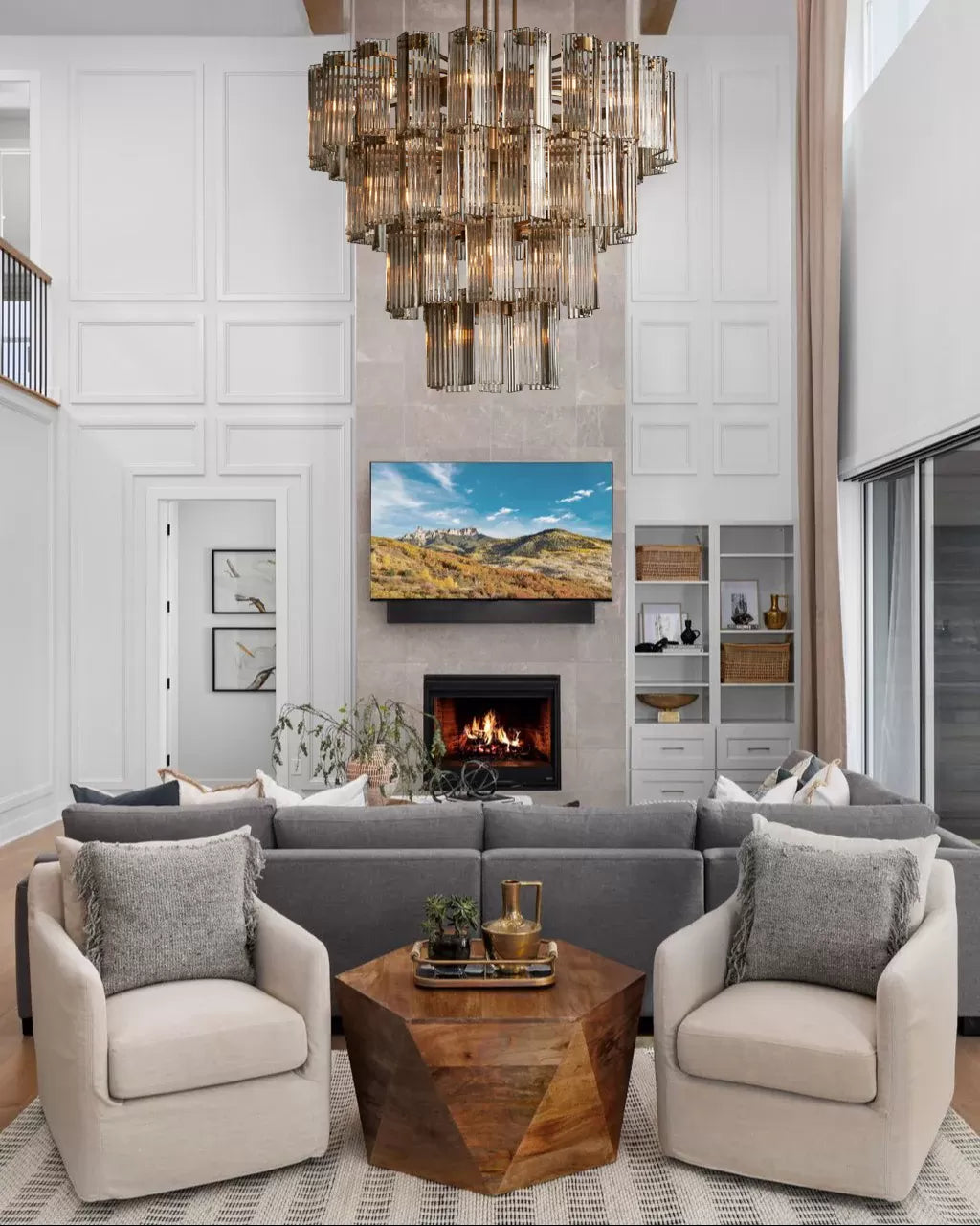 Delsie Round Chandelier 38''48''60''