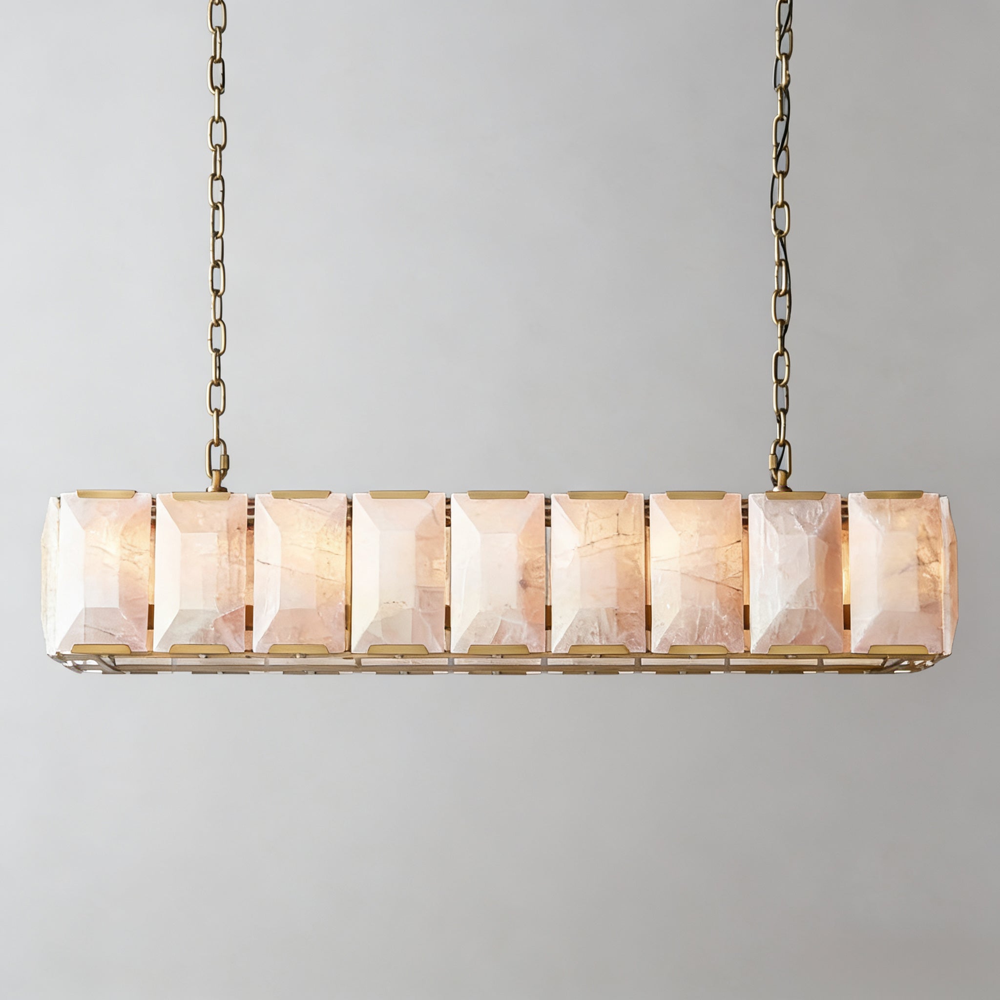 Harlowa Calcite Rectangular Chandelier
