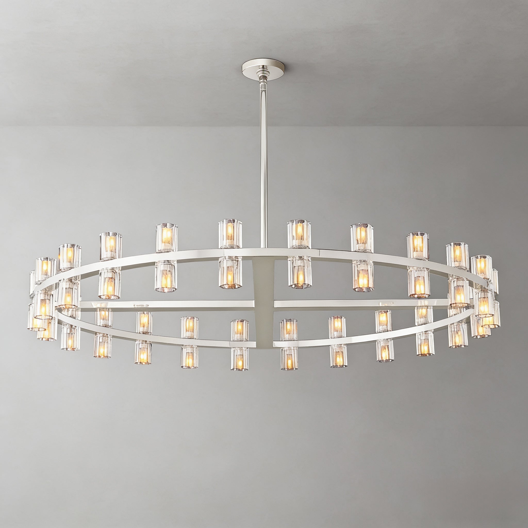 Arcachone LED Round Wagon Wheel Chandelier