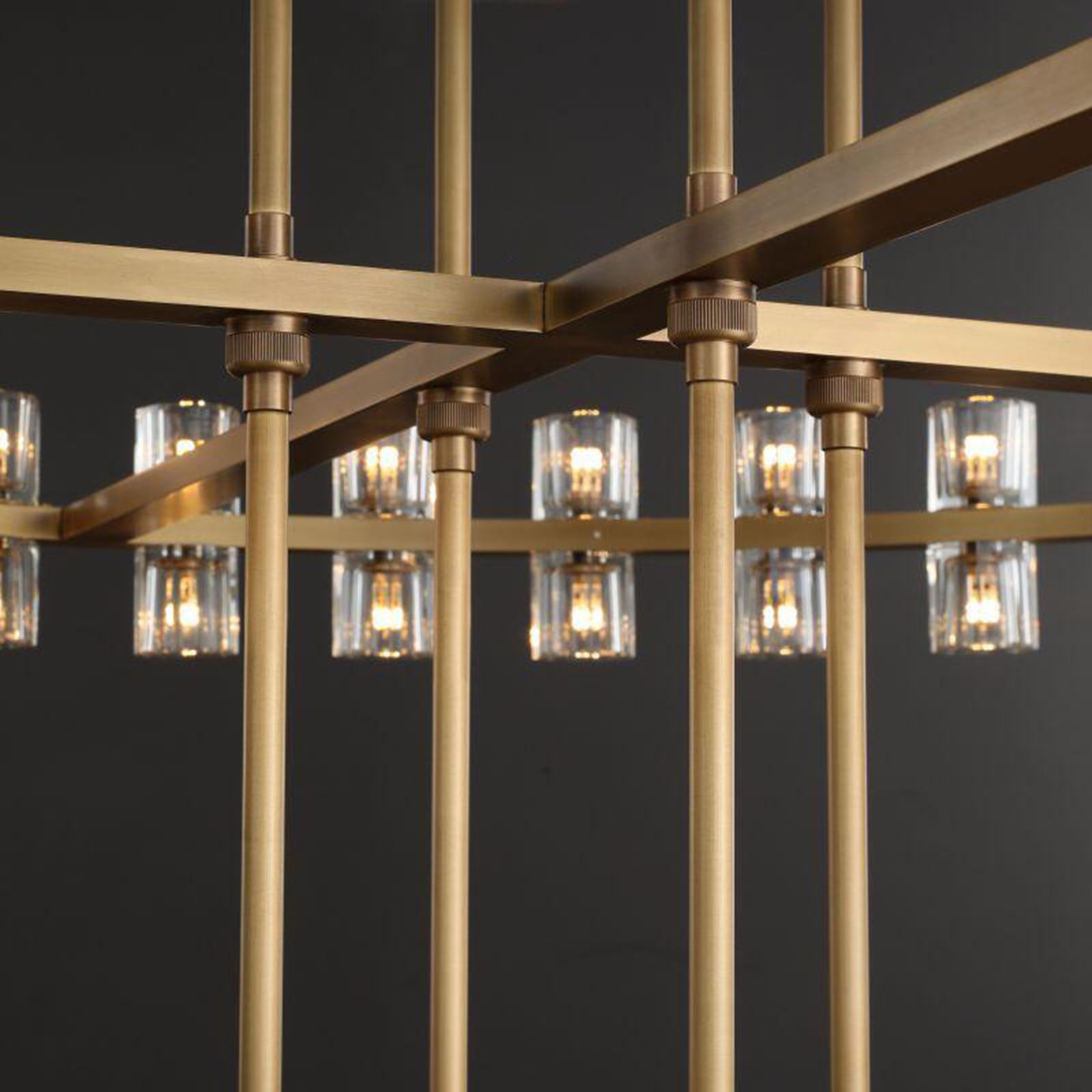 Arcachone Round Crystal Two-tierd Wagon Wheel Chandelier