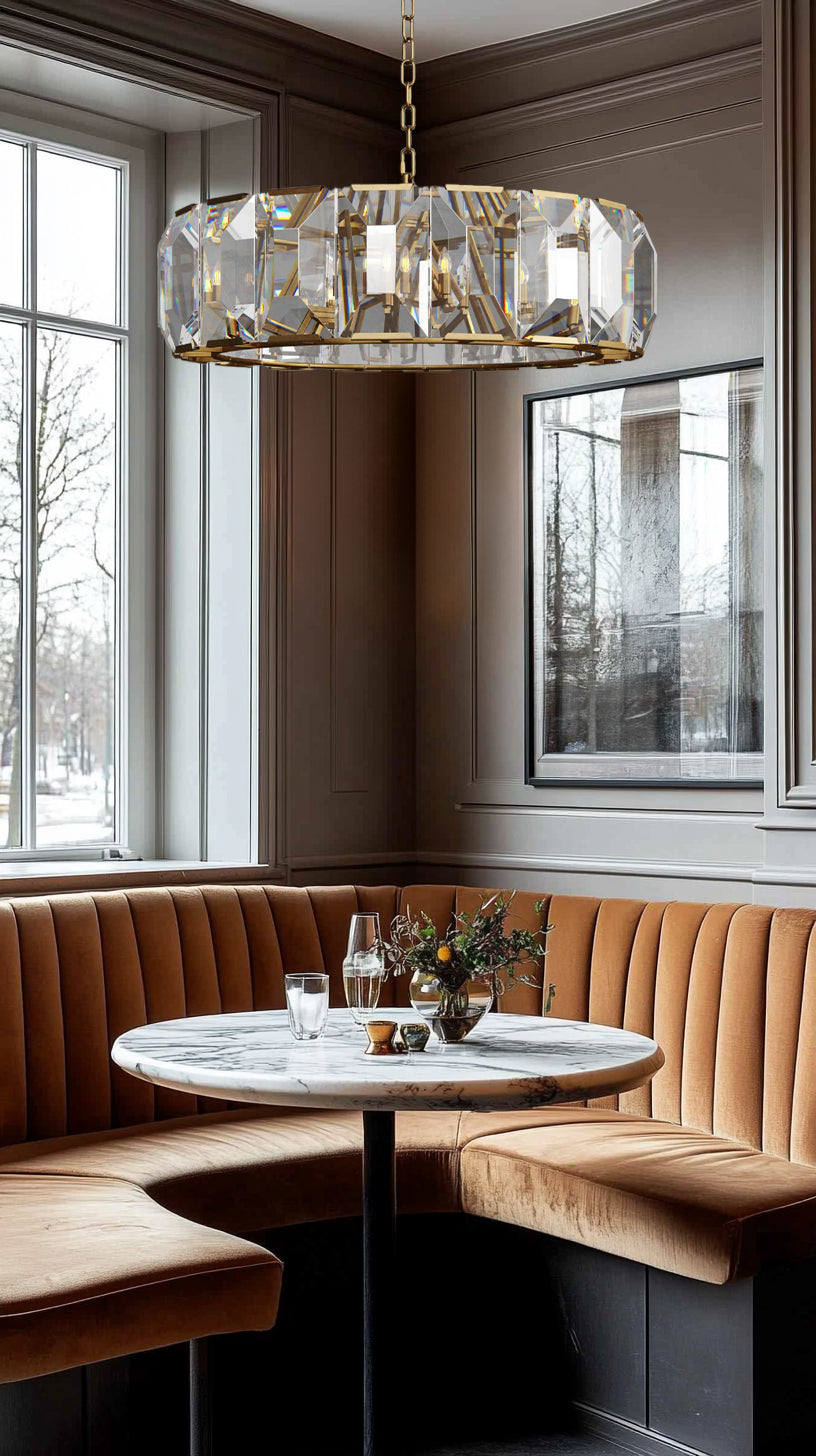 Harlowa Crystal Round Chandelier