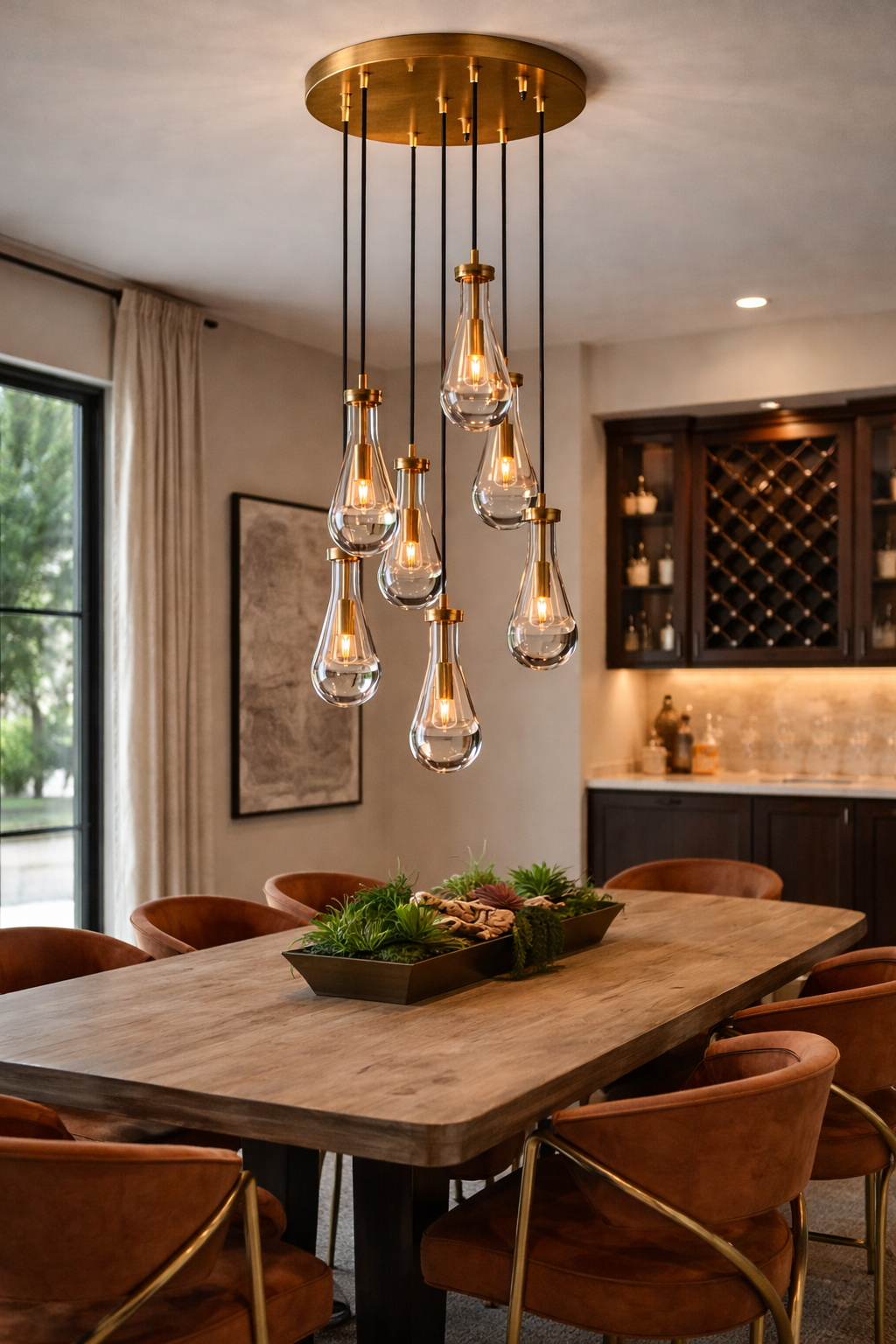 Rainy Round Chandelier