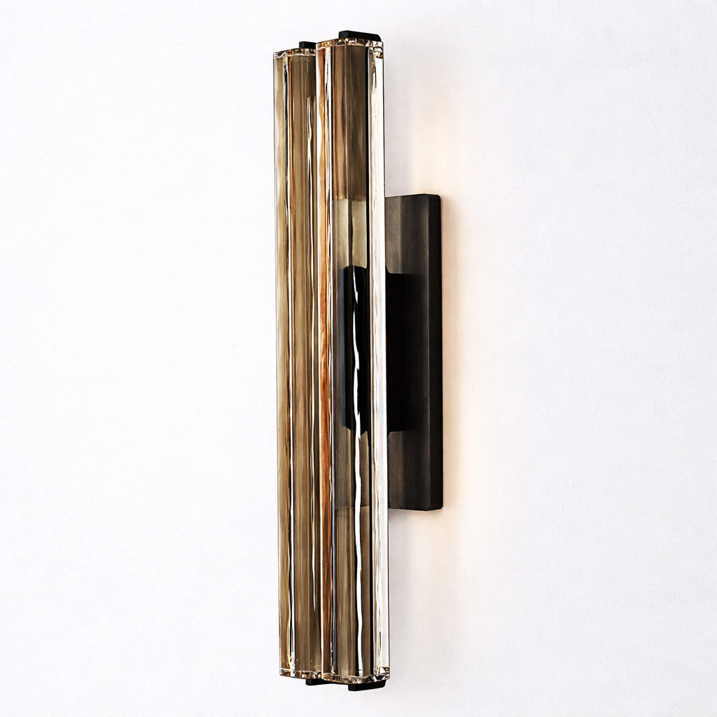 Audubond Crystal Double Sconce