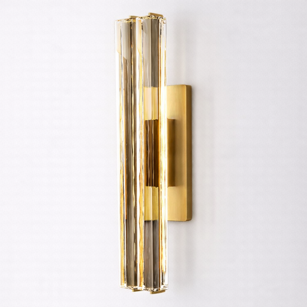 Audubond Crystal Double Sconce