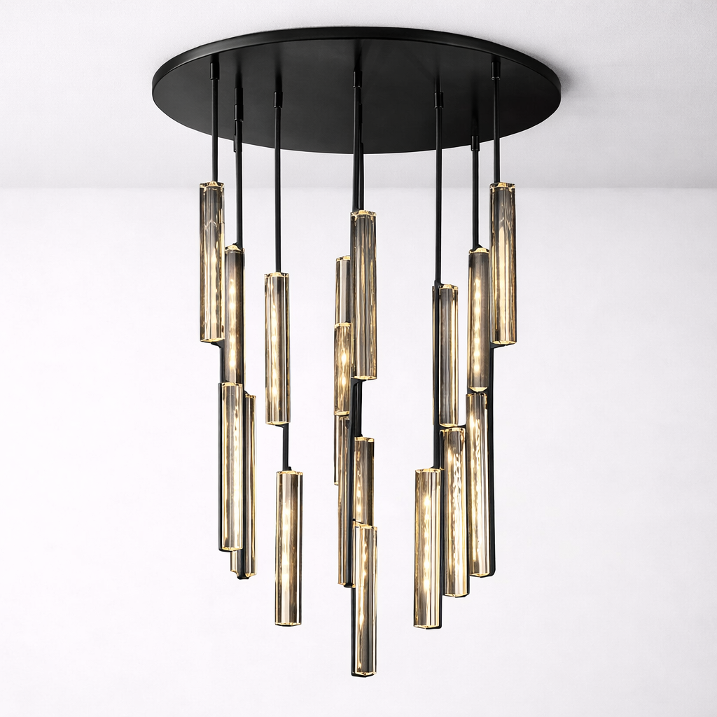 Audubond Crystal Round Chandelier