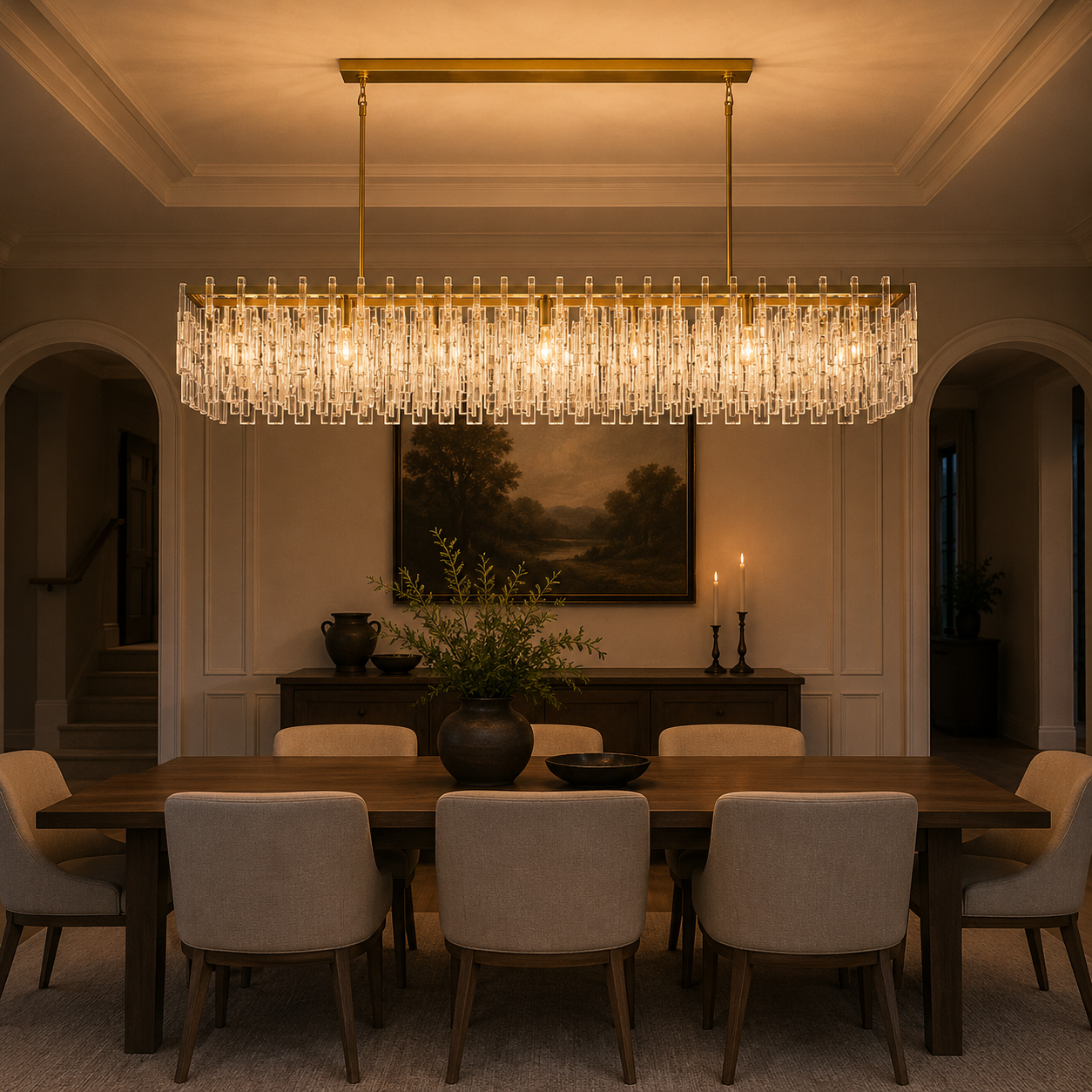Marignane Rectangular Chandelier