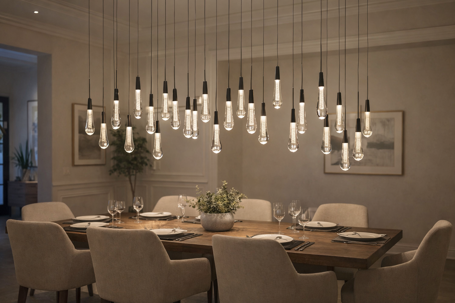 Soltaire Linear Chandelier