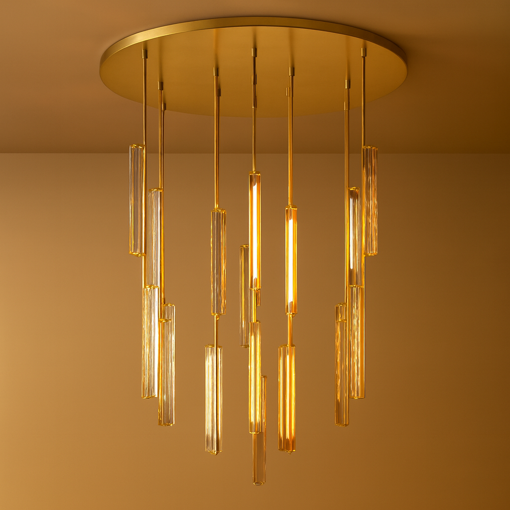 Audubond Crystal Round Chandelier