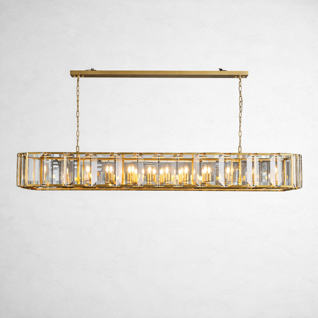 Harlowa Crystal Rectangular Chandelier