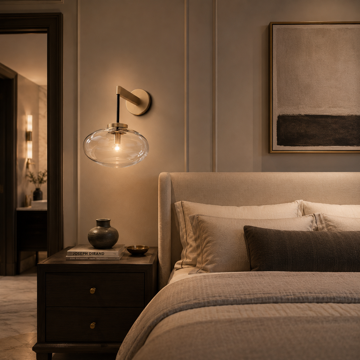 Cabrettent Clear Glass Sconce