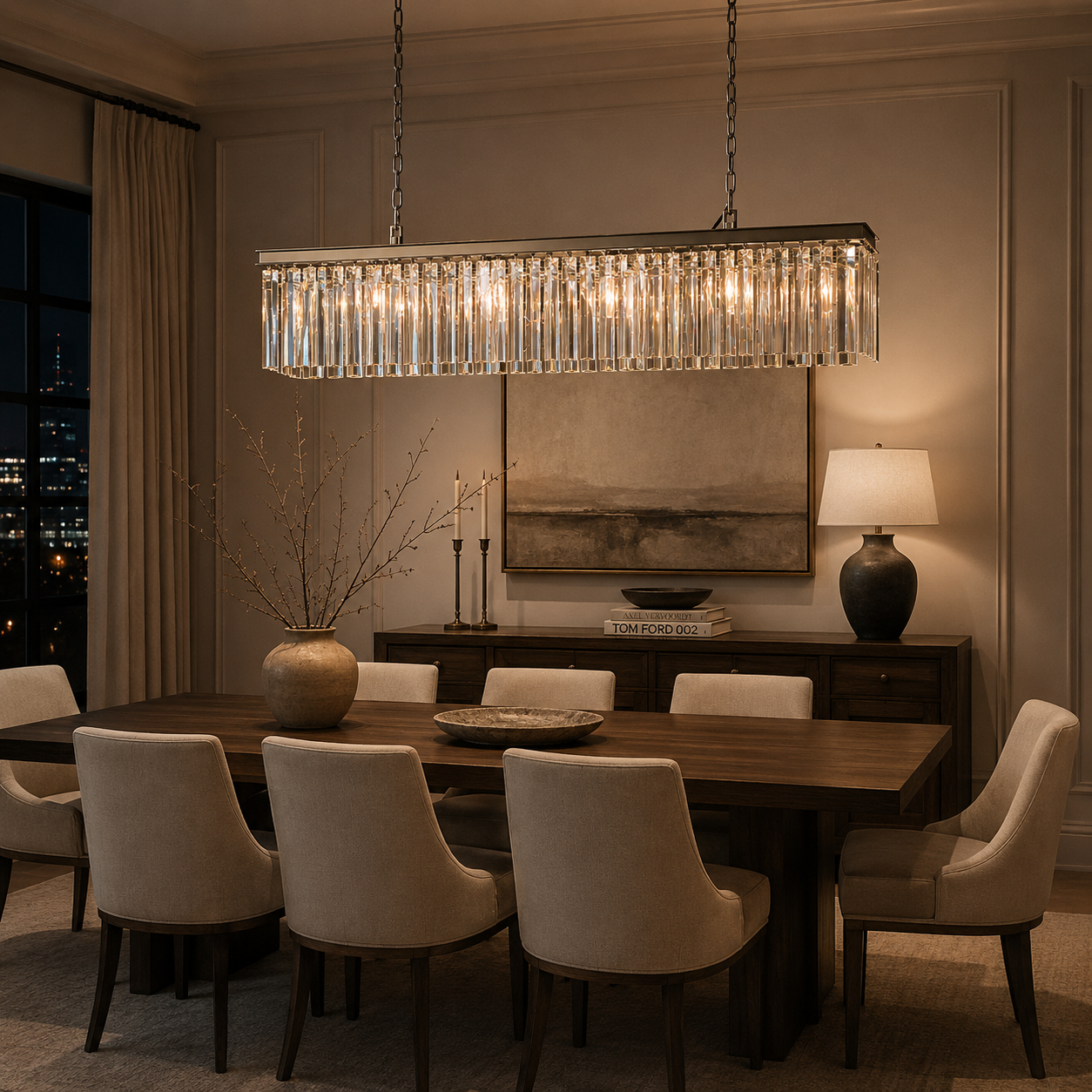 Rhysie Rectangular Chandelier