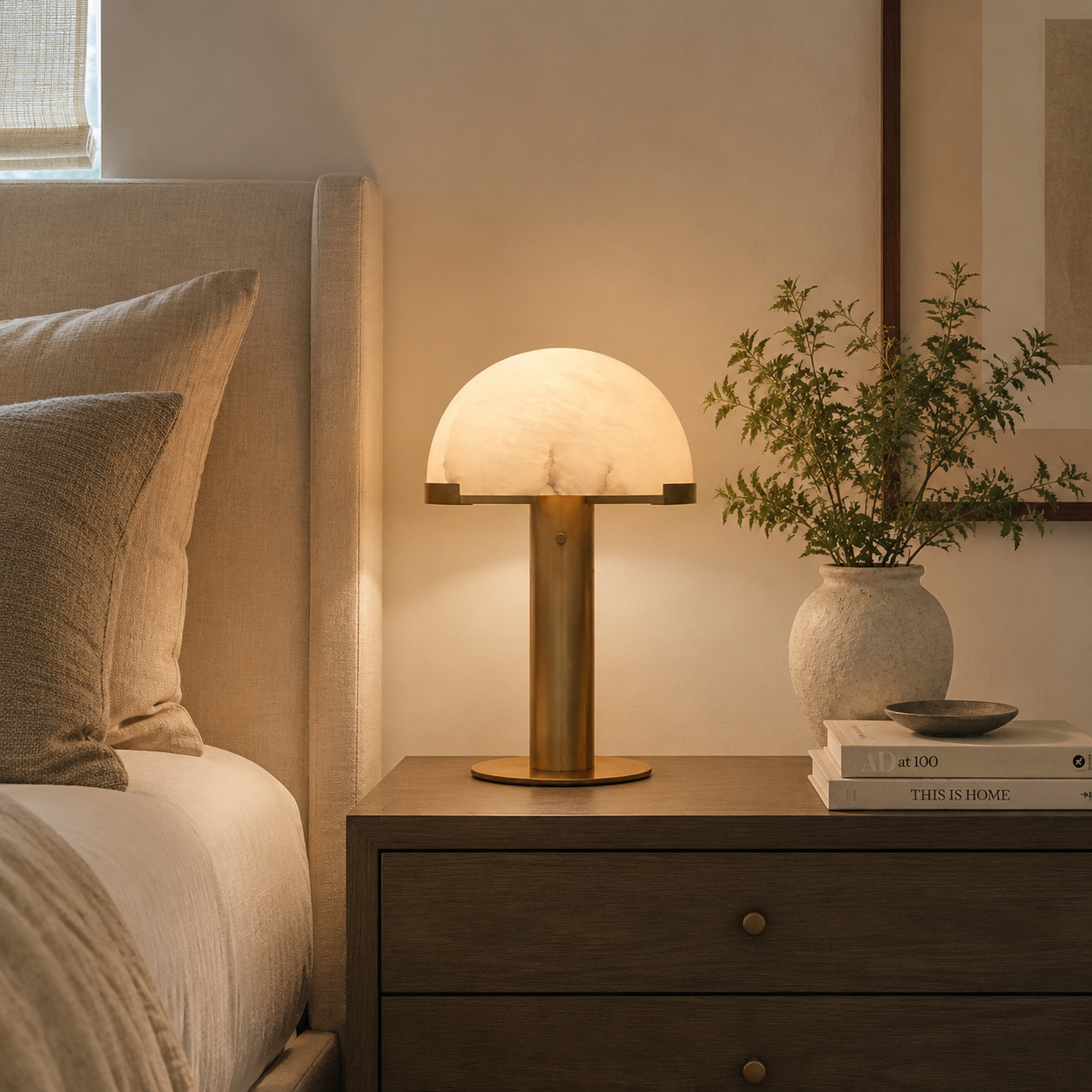 Melangent  Alabaster Table Lamp