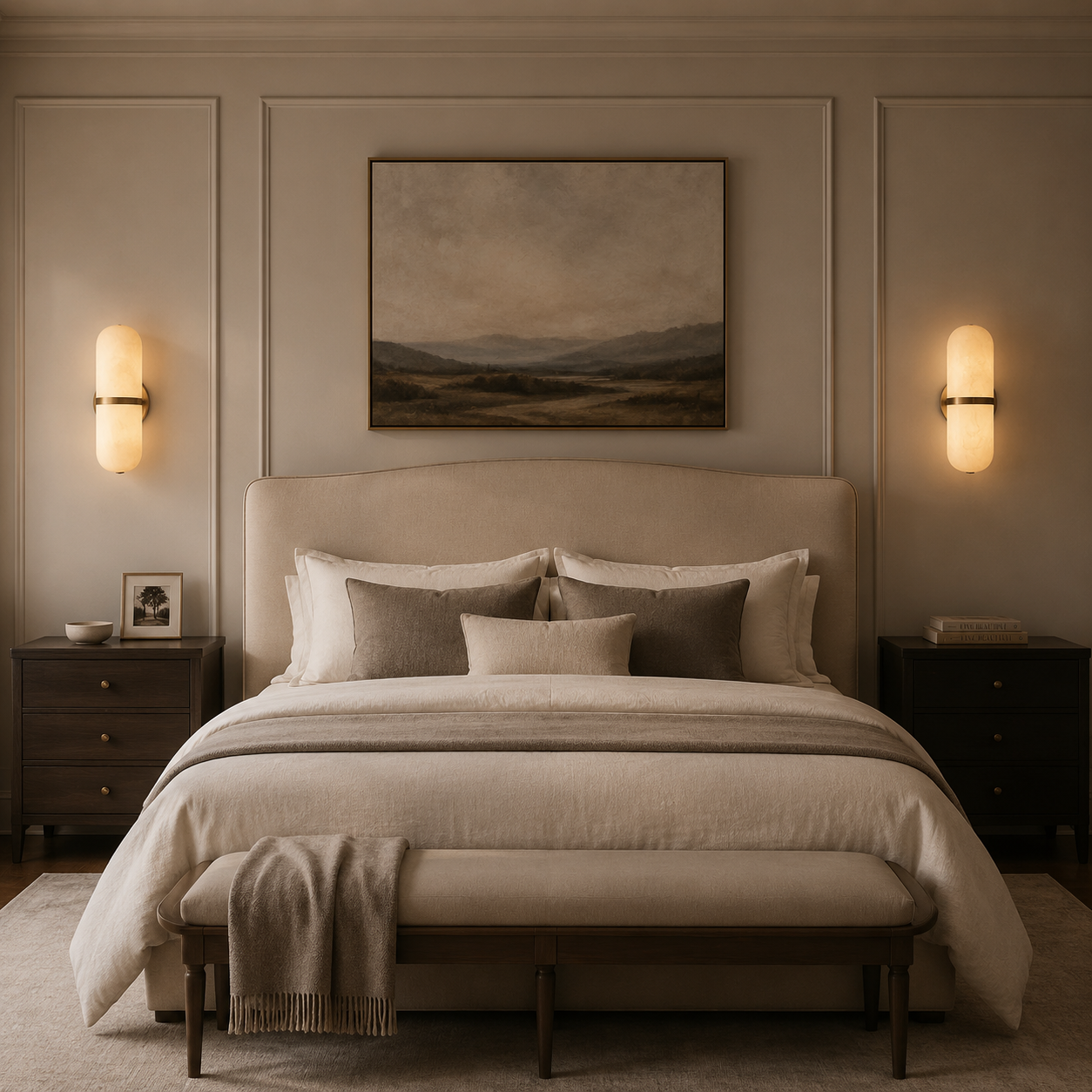 Melangent Alabaster Pill Sconce