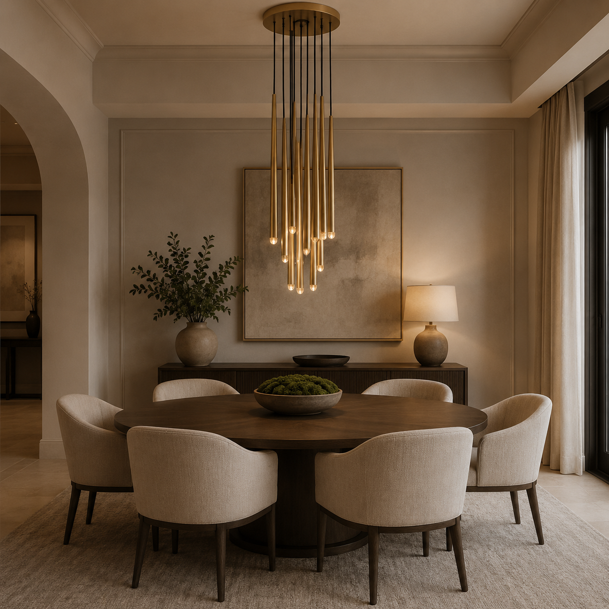 Aquitainent Round Chandelier