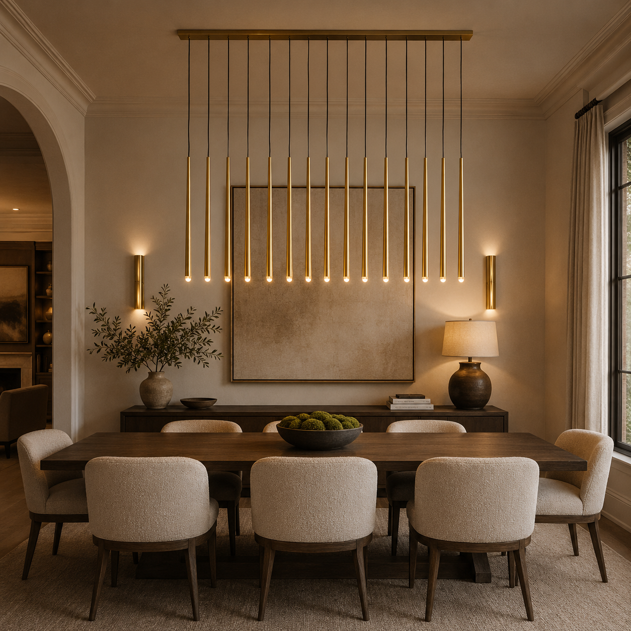 Aquitainent Linear Chandelier